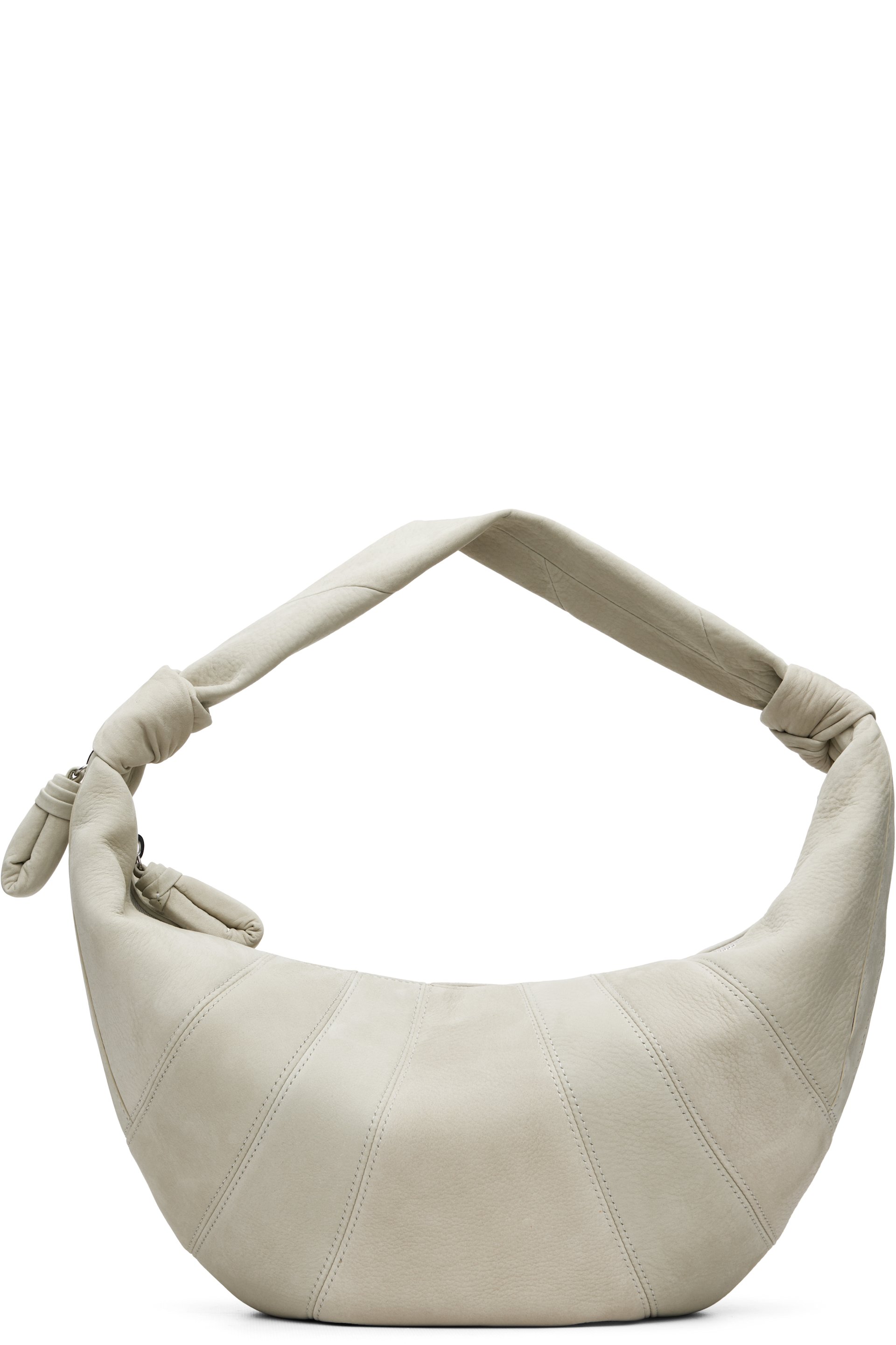 LEMAIRE - Sac Fortune Croissant blanc cassé