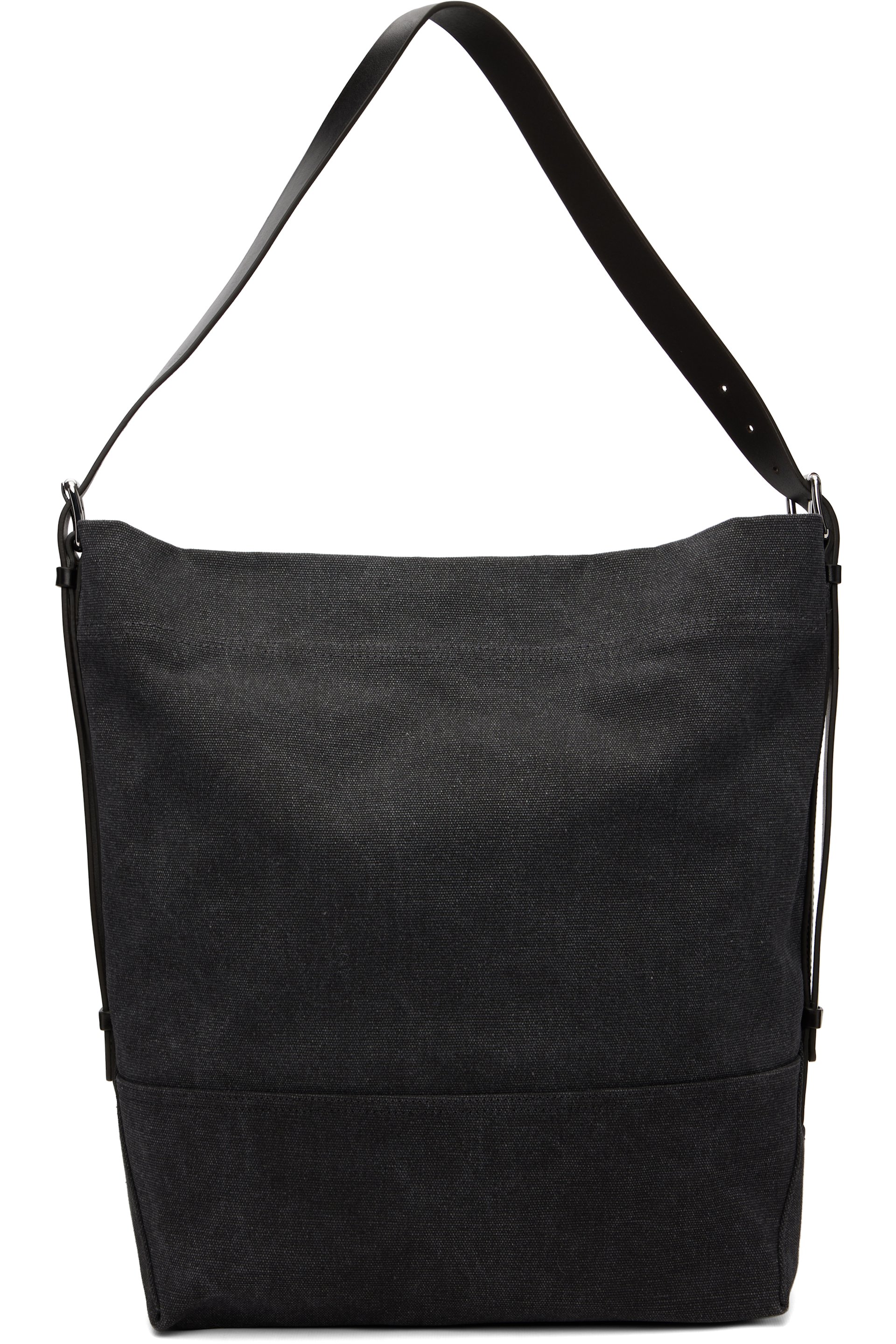 LEMAIRE - Cabas noir à anse de style ceinture