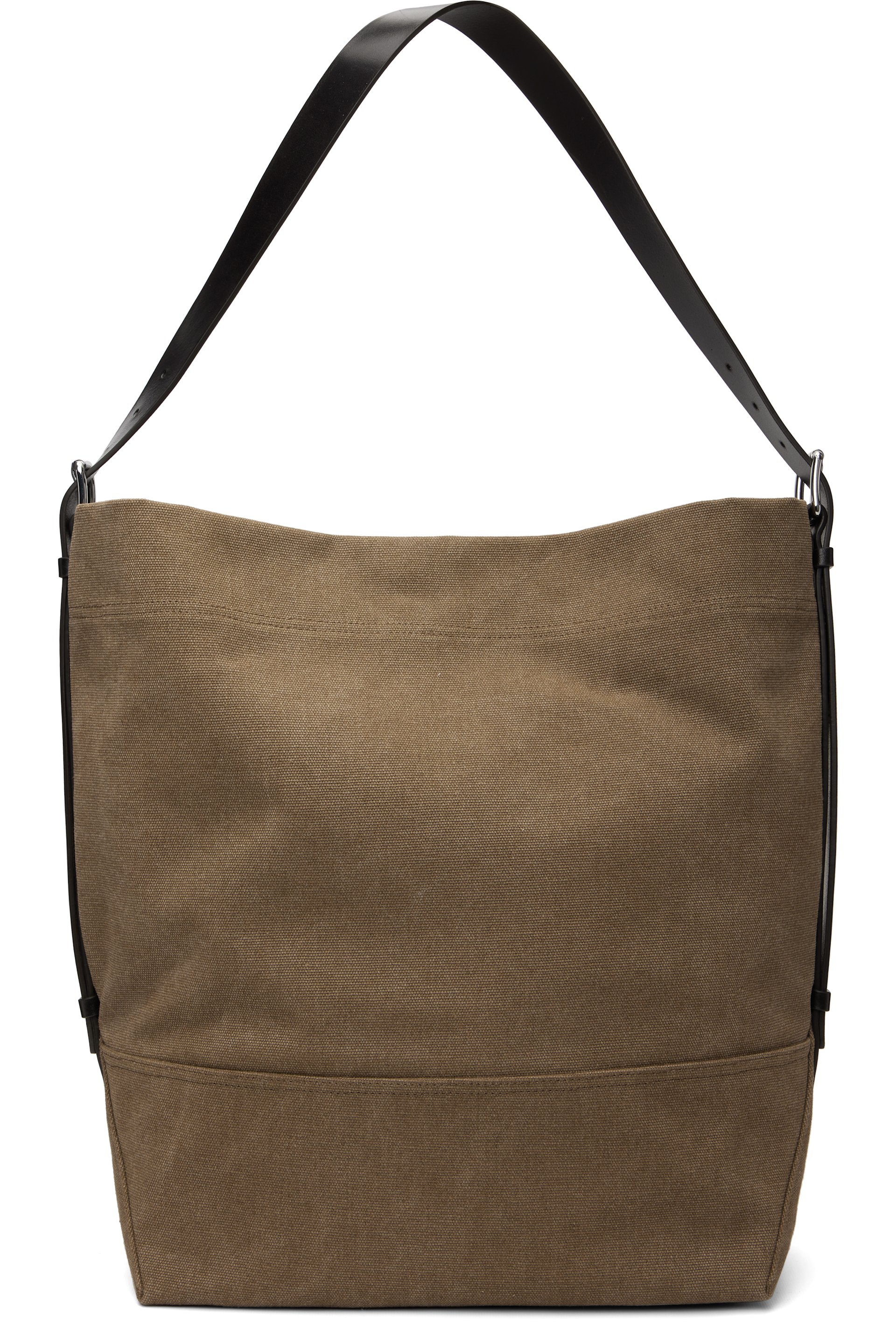 LEMAIRE - Cabas brun à anse de style ceinture