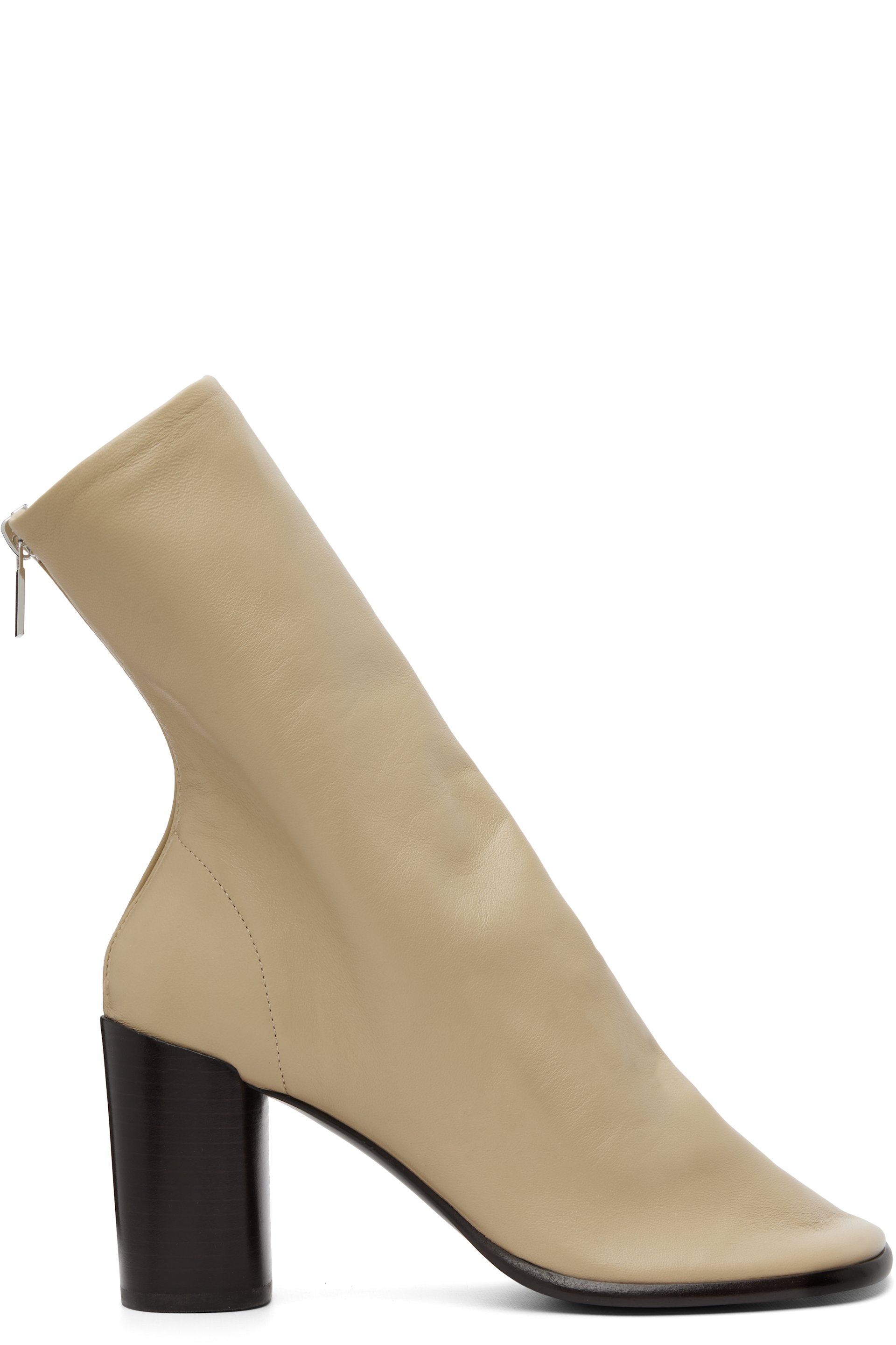 LEMAIRE - Bottines beiges de style gants