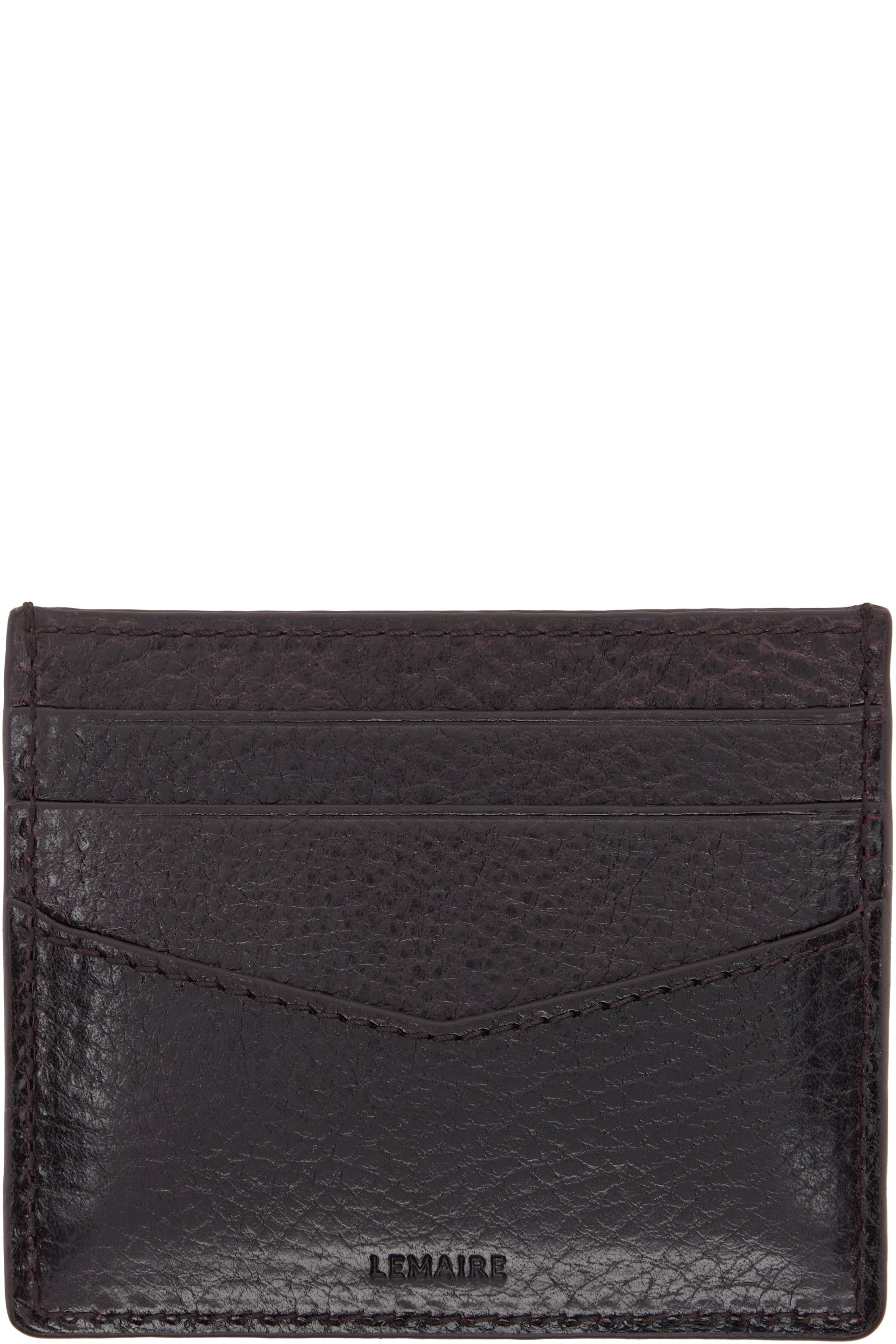 LEMAIRE - Brown Gear Card Holder