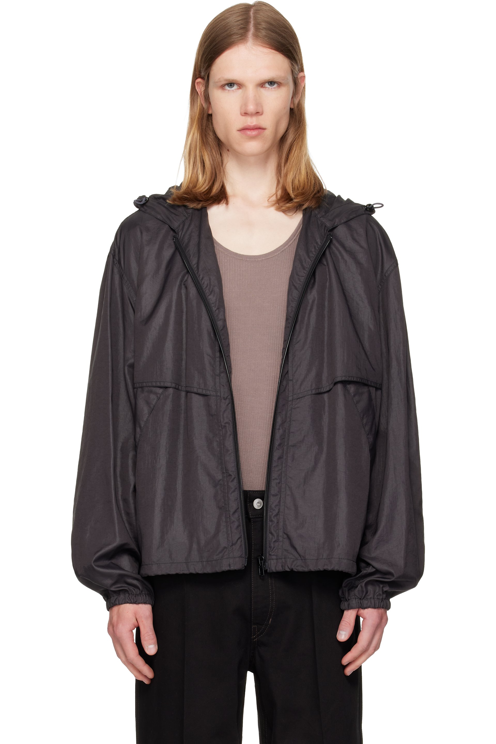 LEMAIRE - Gray Windbreaker Jacket