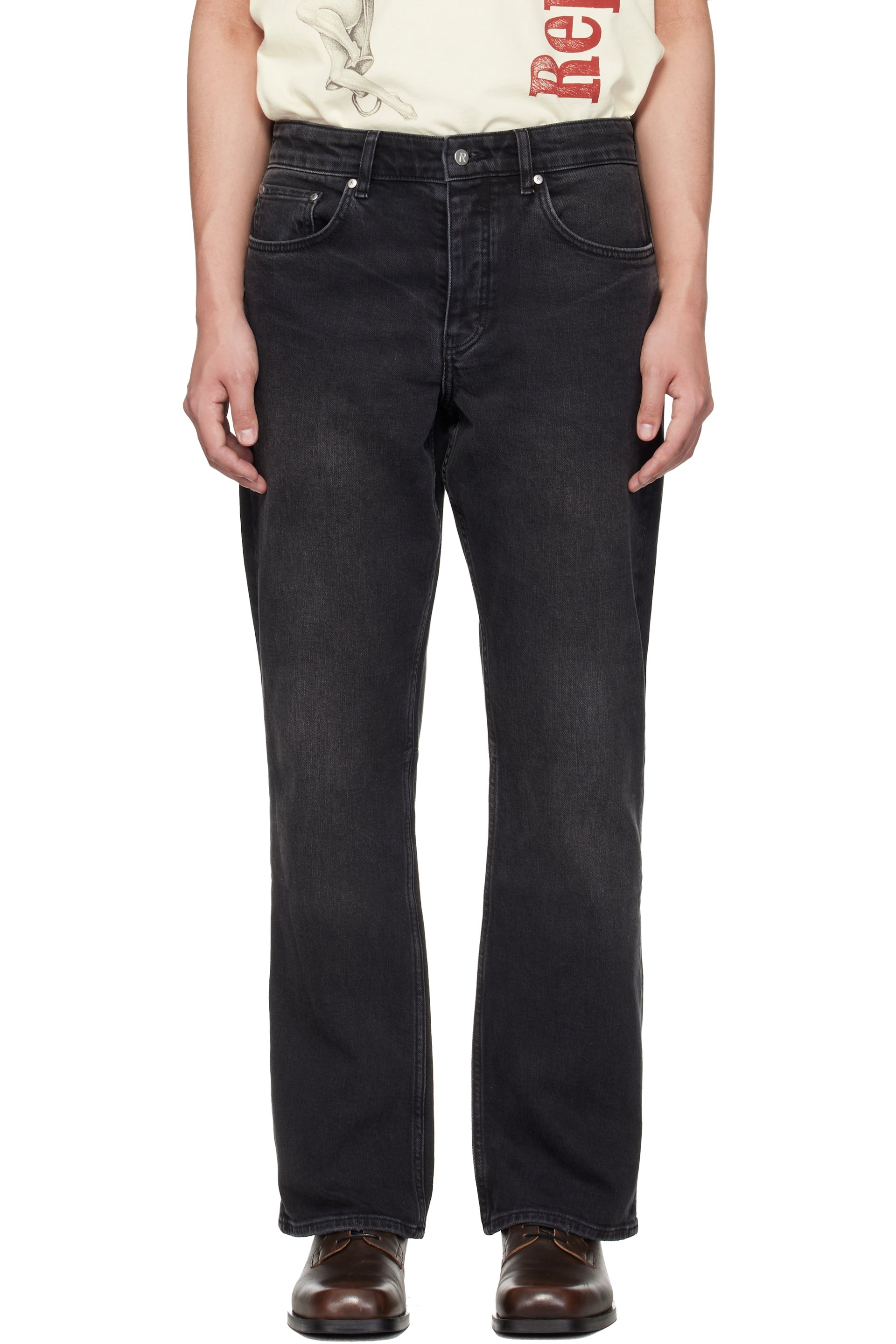 Represent - Black Kick Flare Jeans