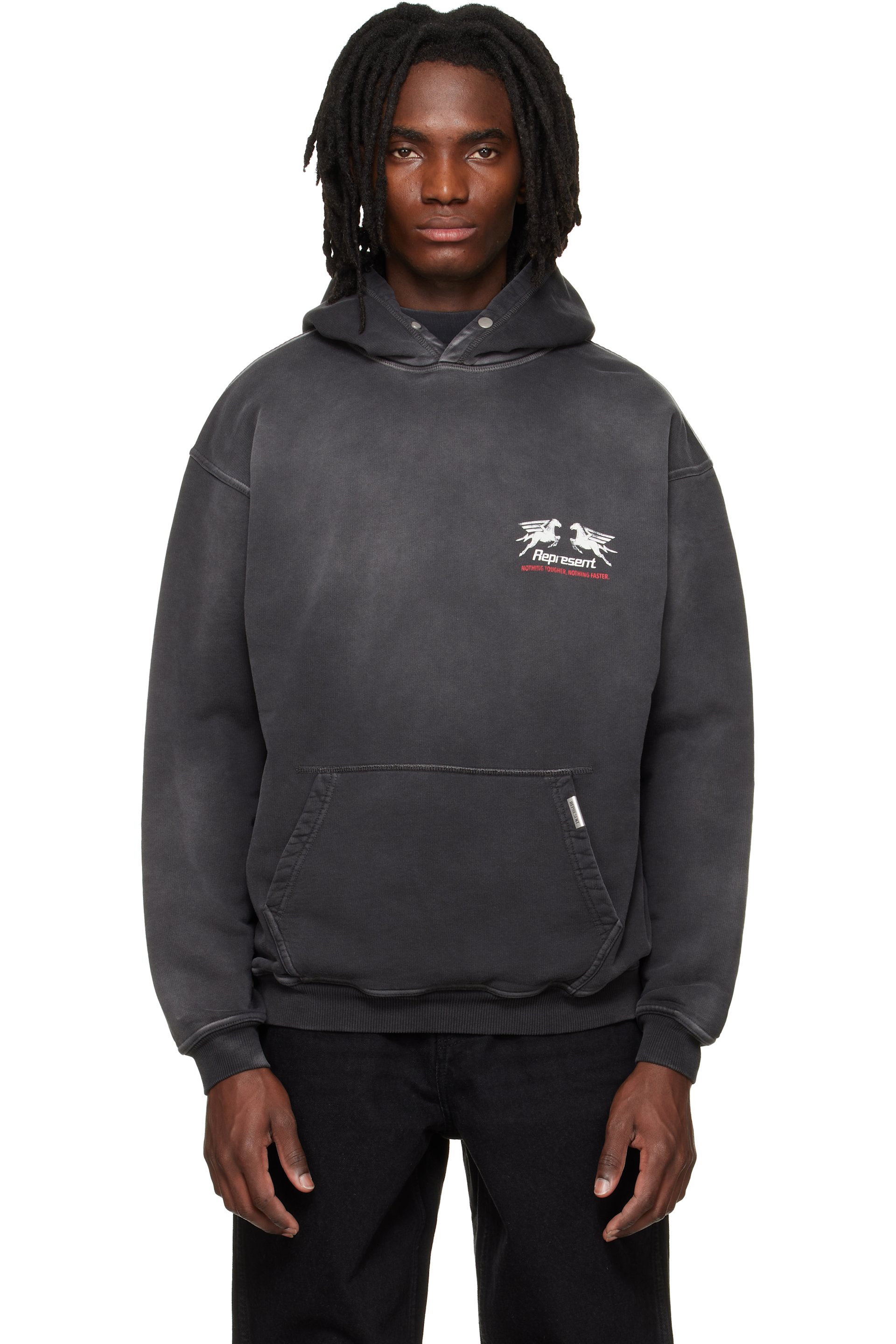 Represent - Black 24 Hour Service Hoodie