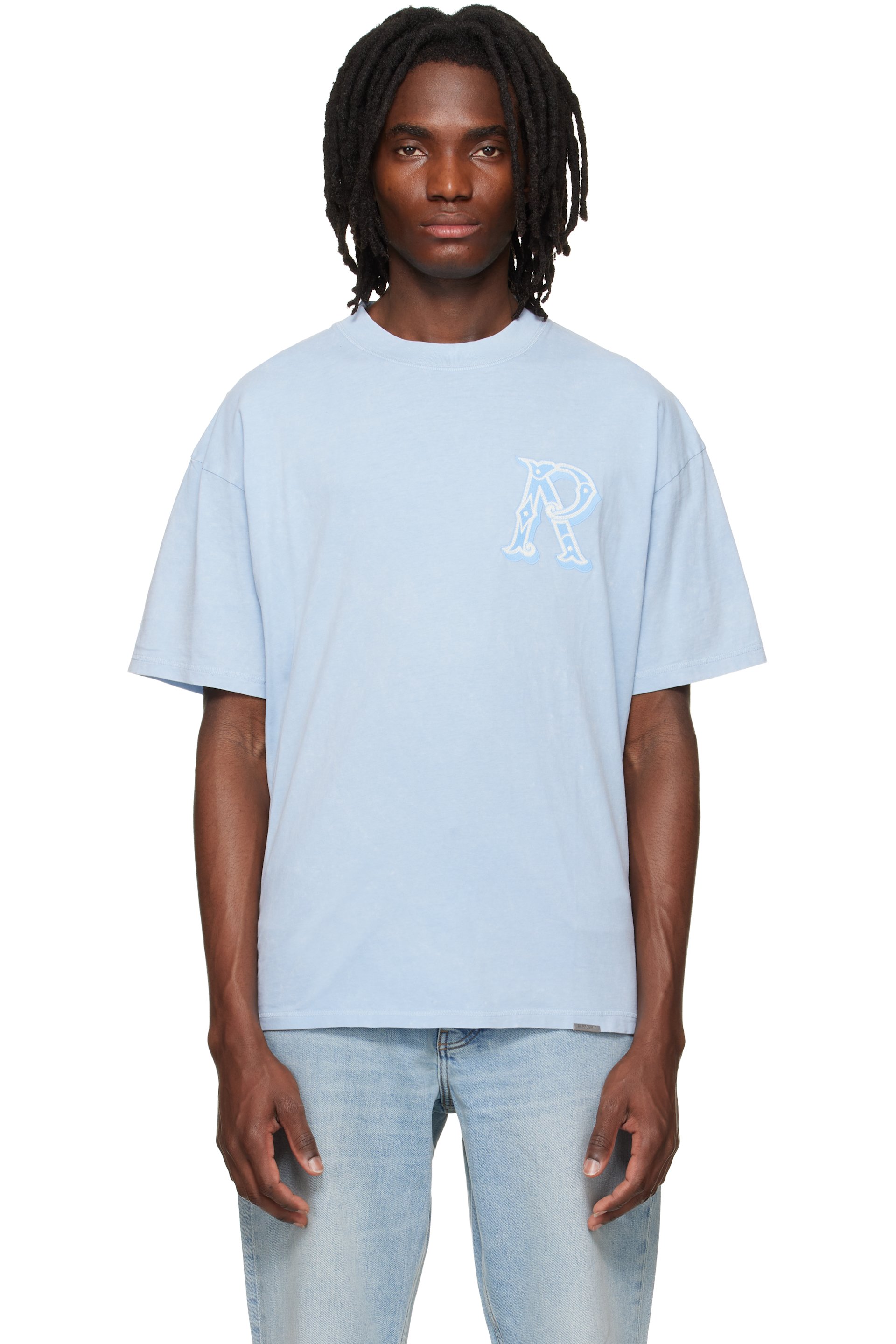 Represent - Blue Western Initial T-shirt