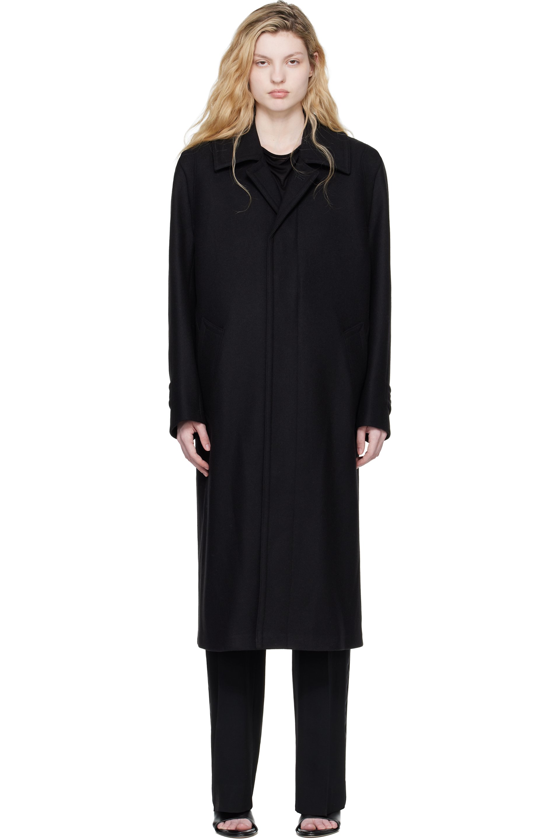 Rier - Black Classic Loden Coat
