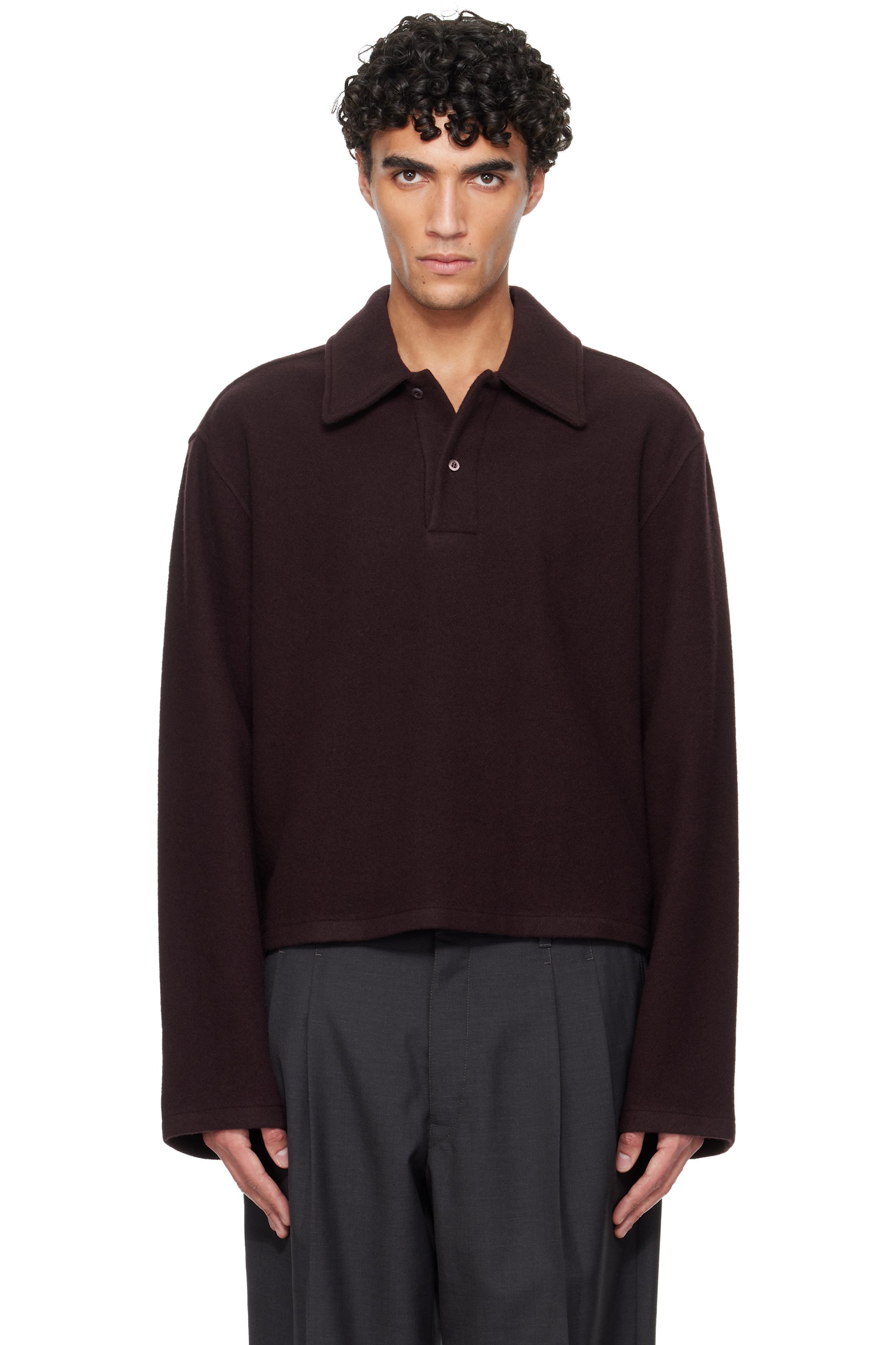 Rier - Burgundy Fleece Polo