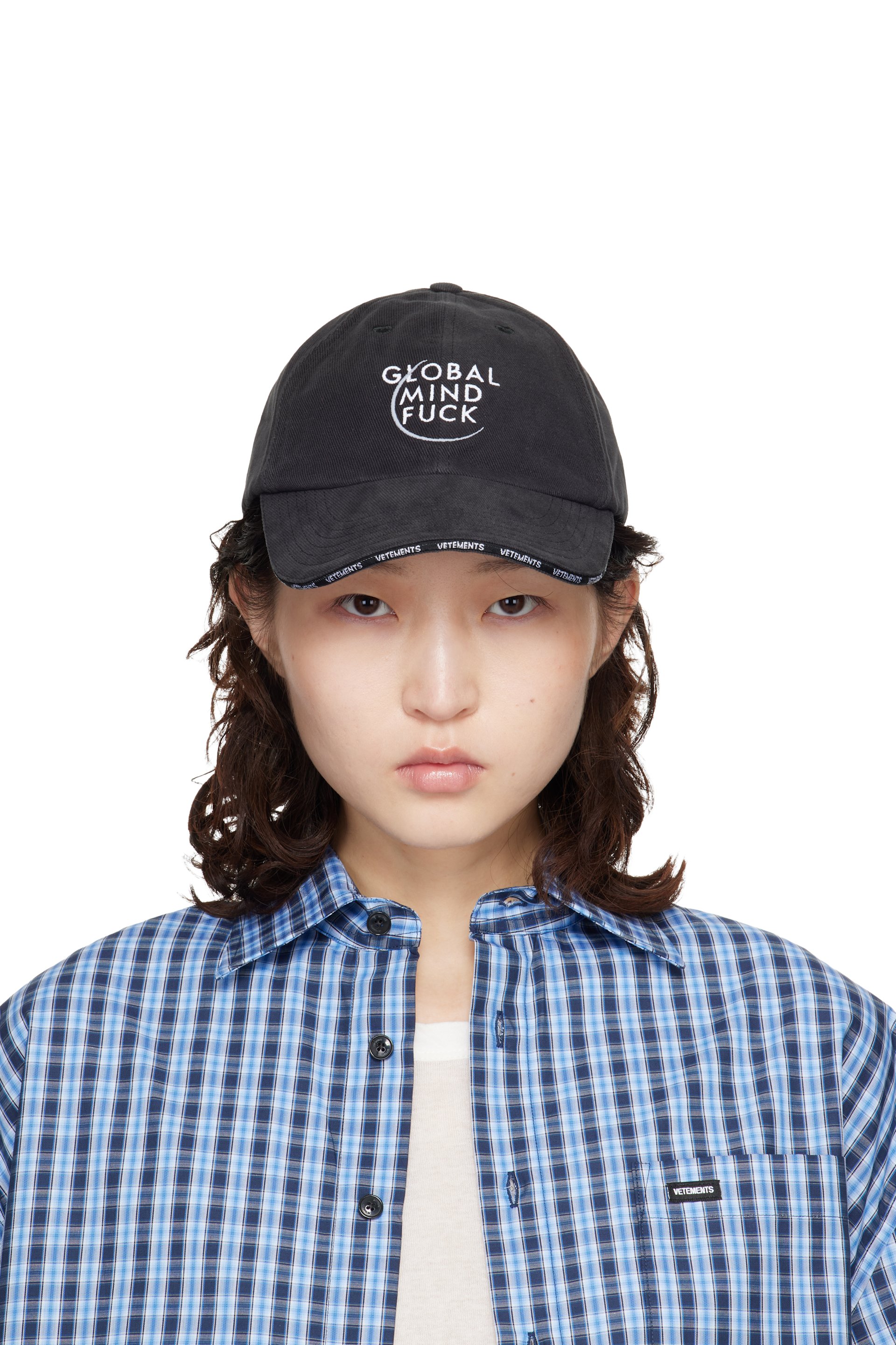 VETEMENTS - 블랙 글로벌 MF 볼캡