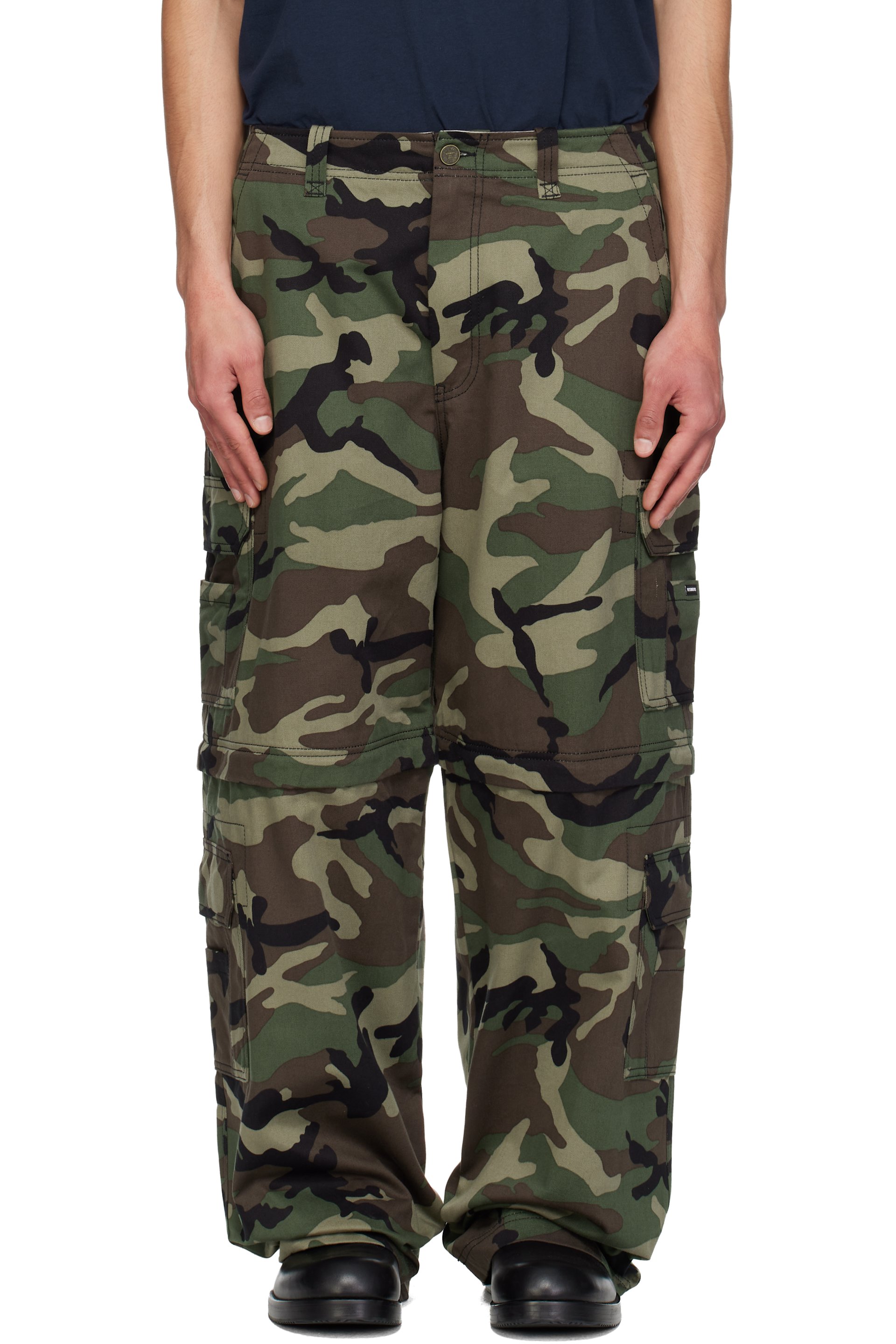 VETEMENTS - Green Camo Cargo Pants
