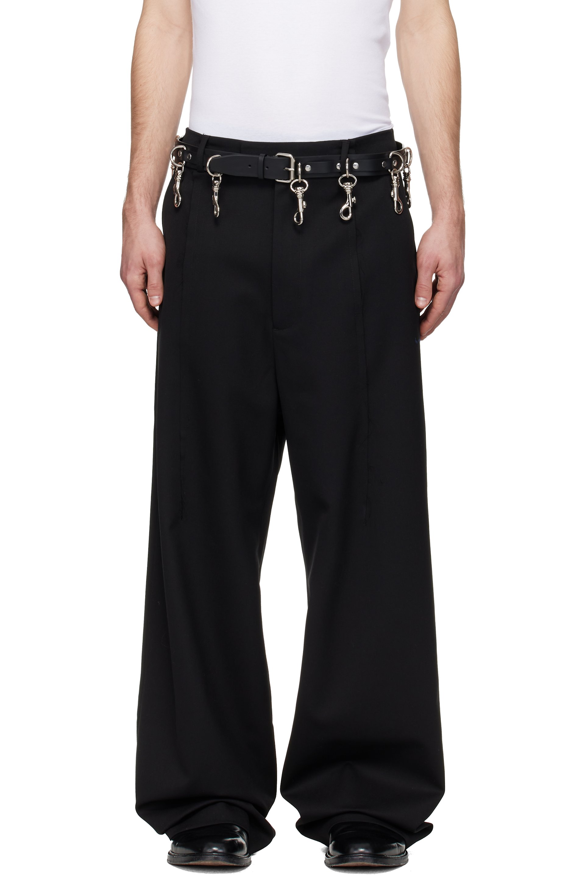 VETEMENTS - Black Pinched Tailored Trousers