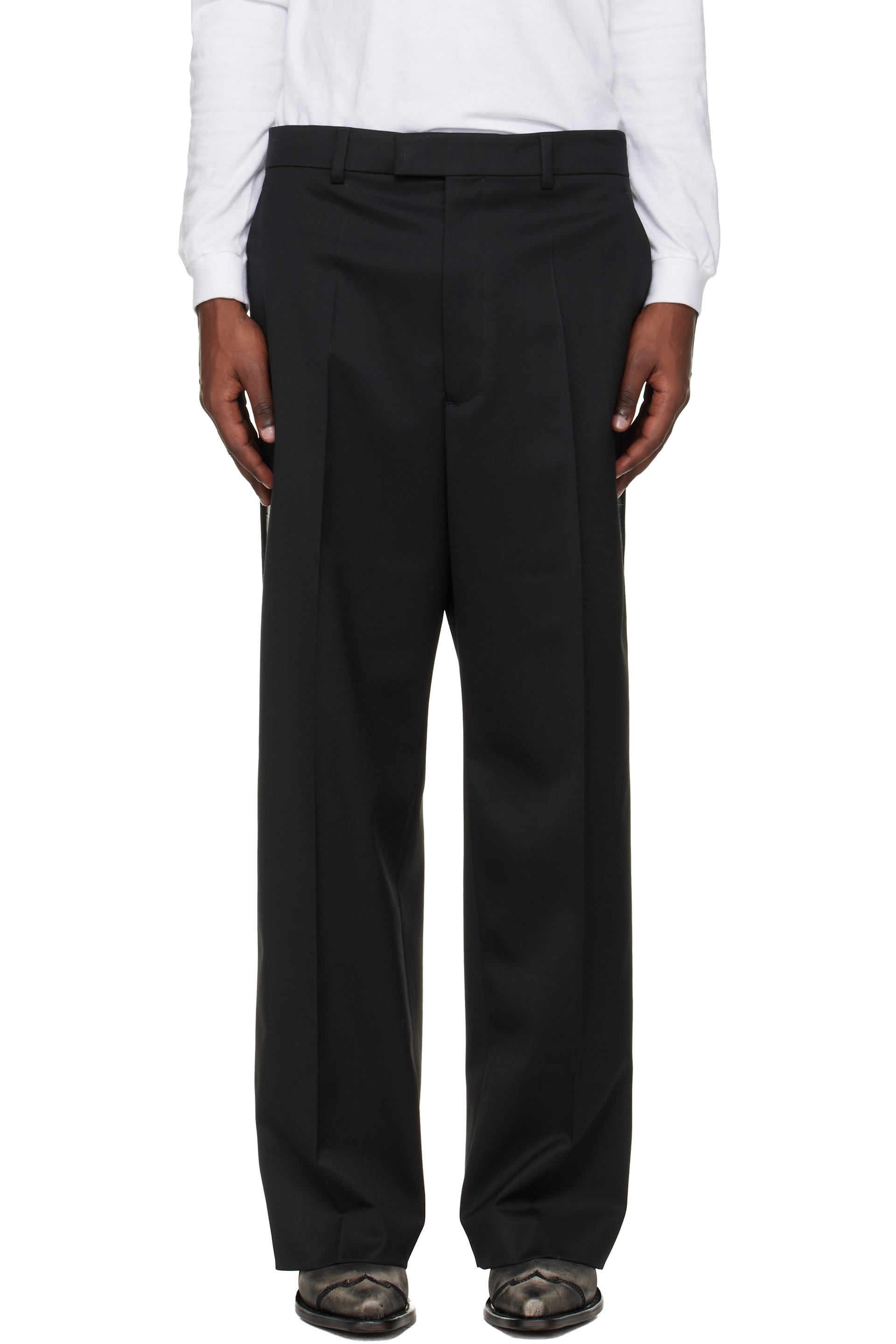 VETEMENTS - Black Taped Tailored Trousers