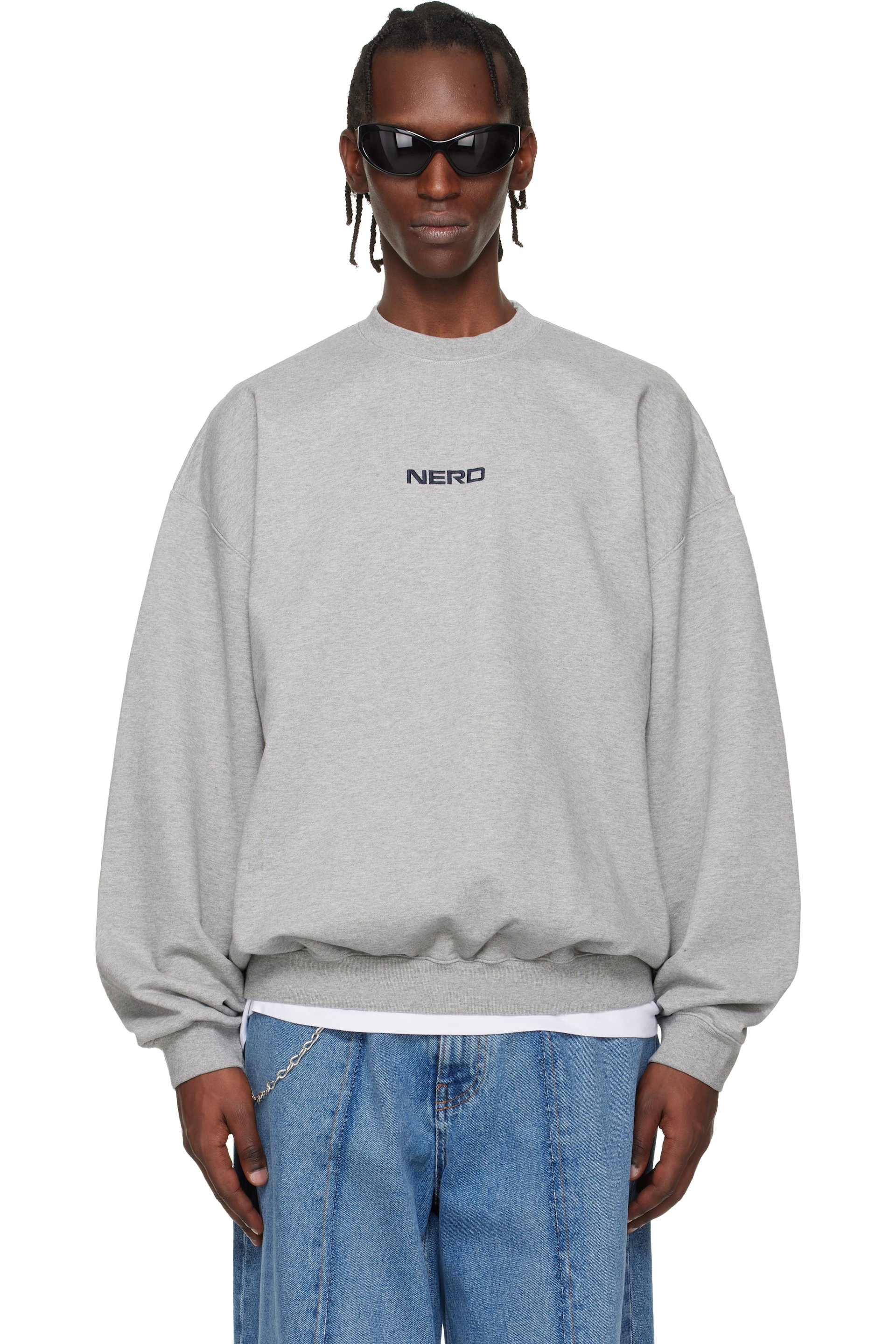 VETEMENTS - Gray 'NERD' Sweatshirt