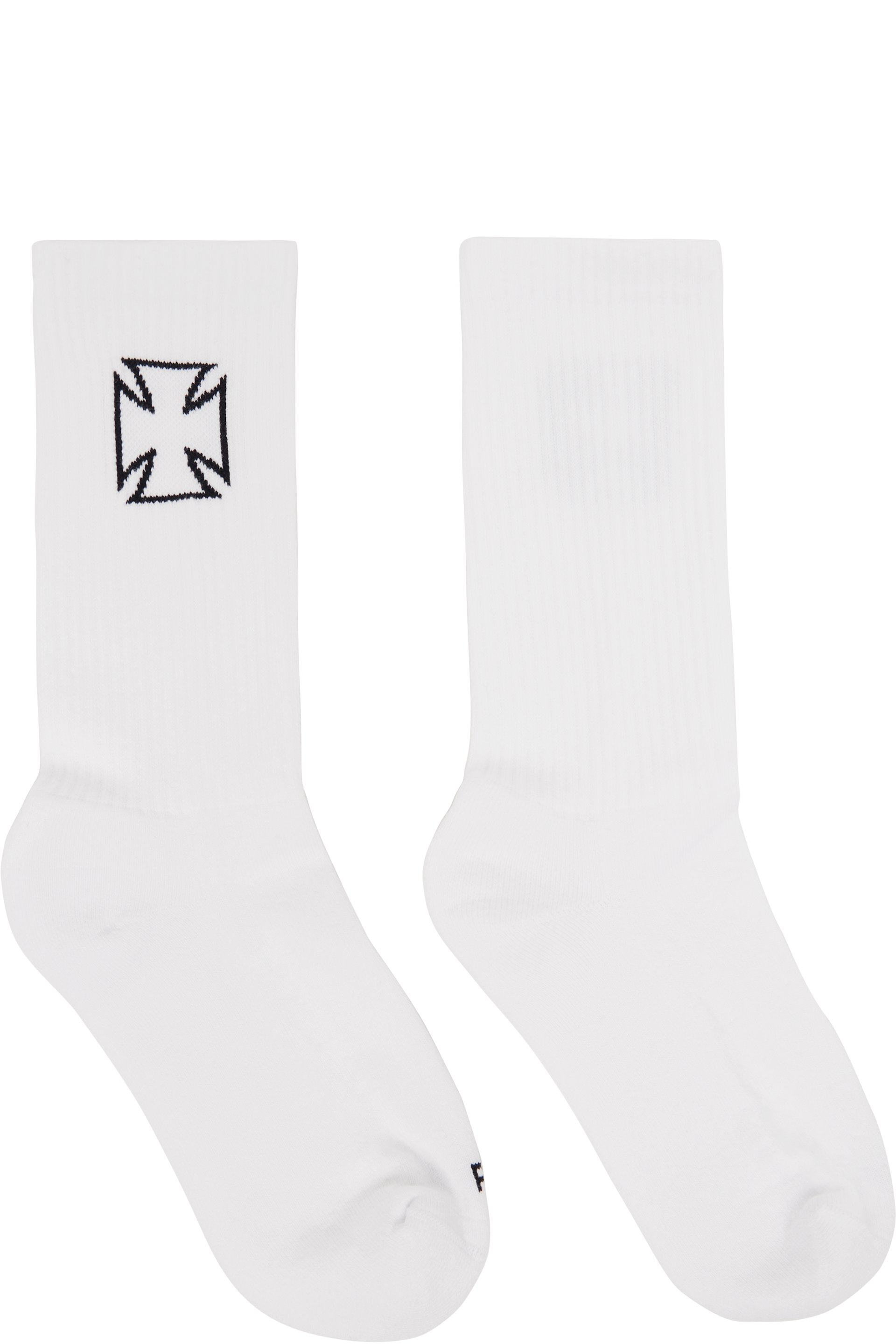 VETEMENTS - White Biker Cross Socks