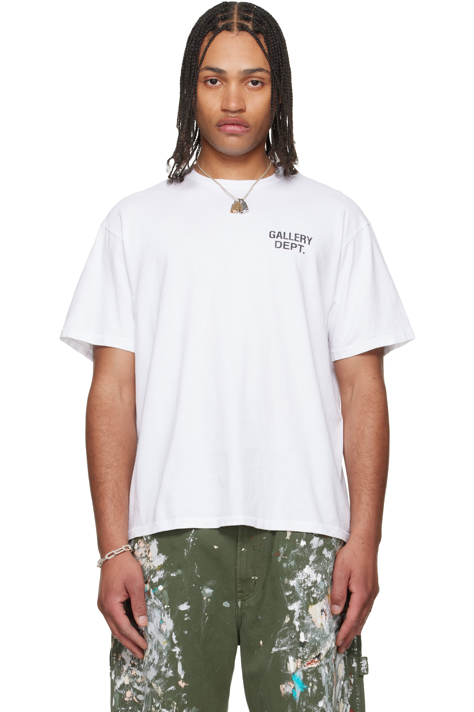 Gallery Dept. - White GD Logo Dusty T-shirt