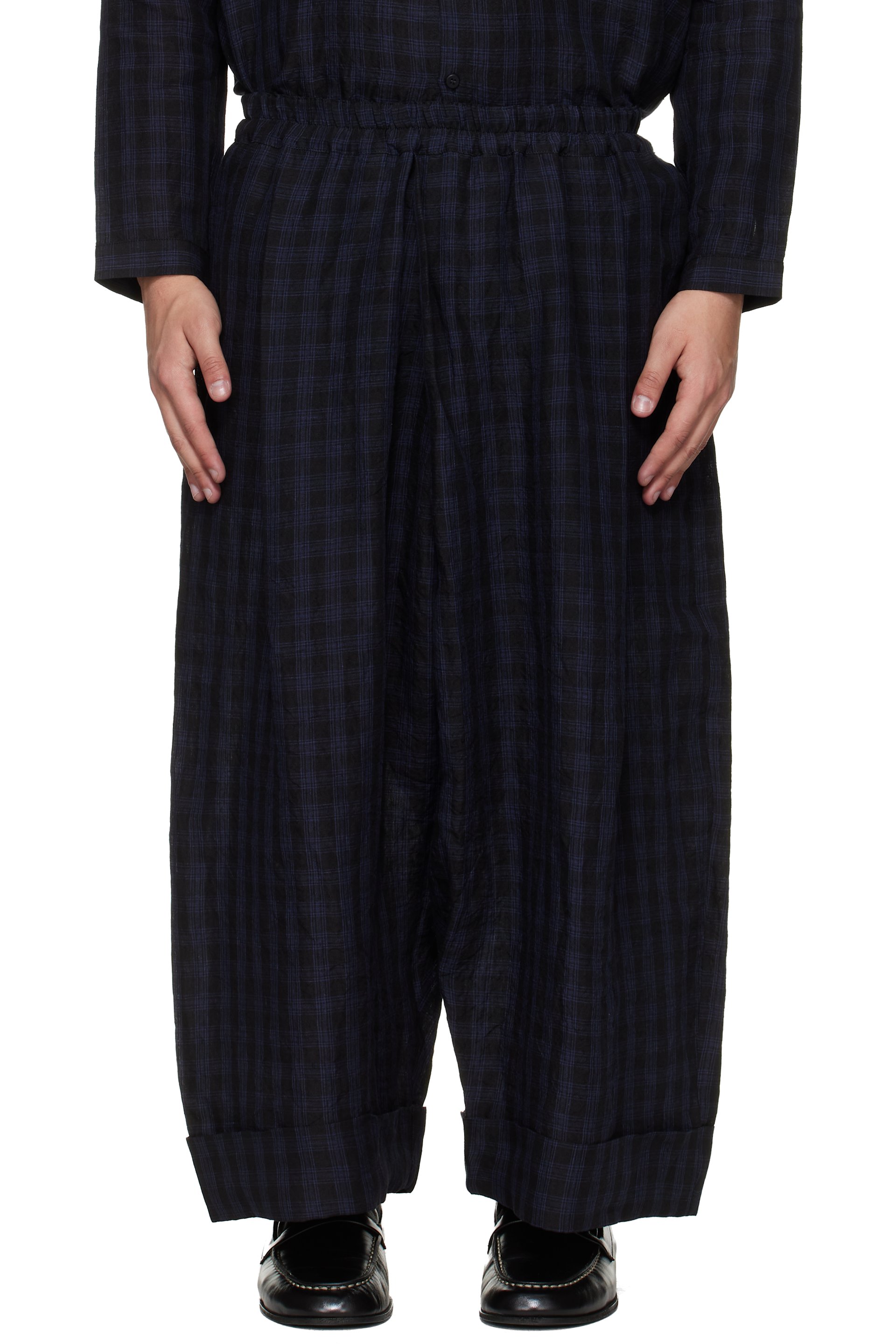Toogood - Black & Blue 'The Baker' Trousers