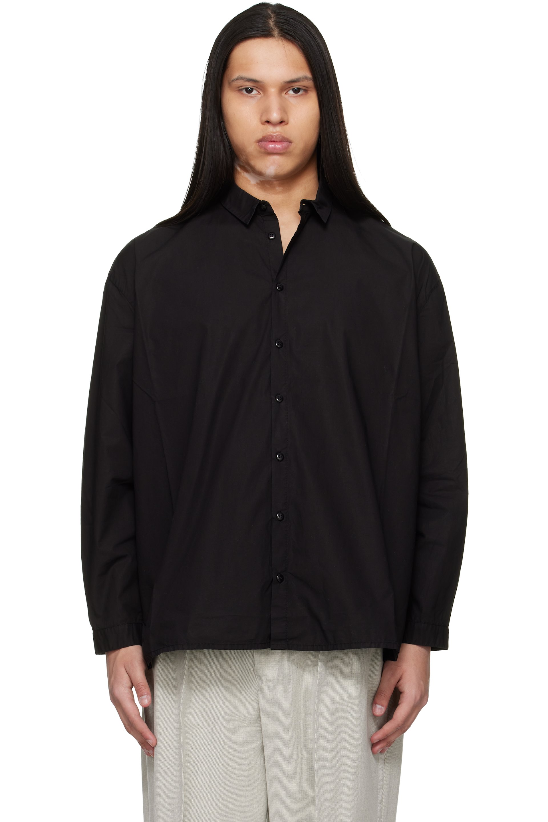Toogood - Chemise Draughtsman noire