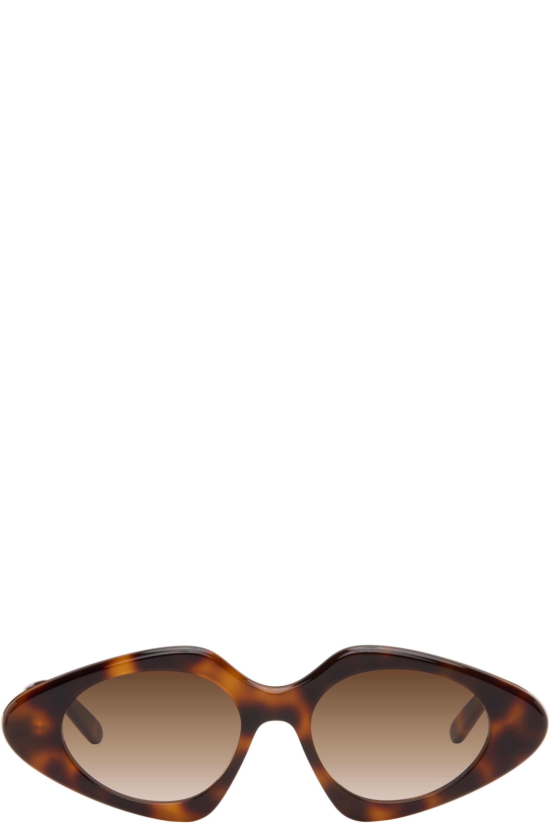 LOEWE - Brown Triangle Slim Sunglasses