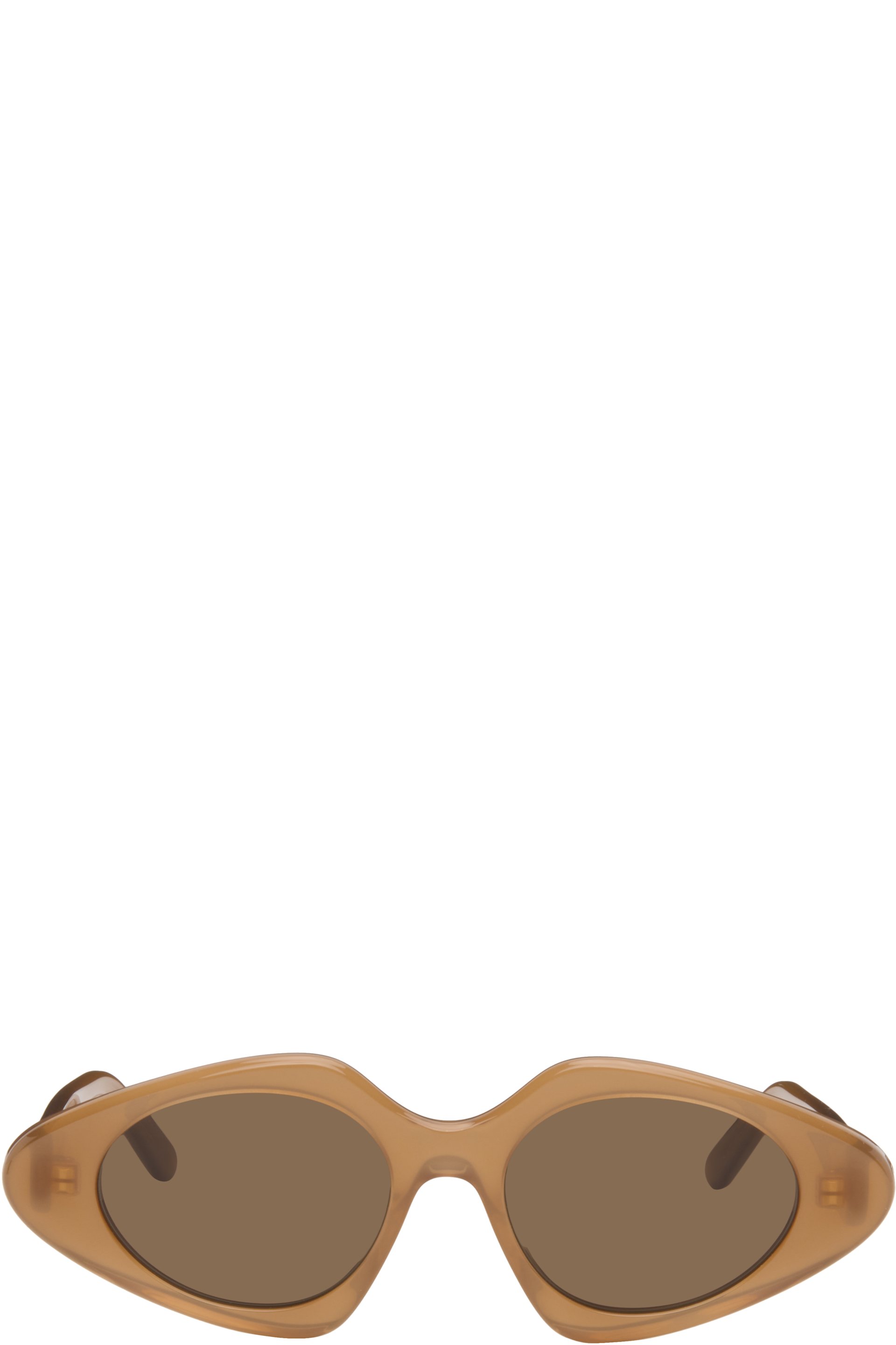 LOEWE - Brown Triangle Slim Sunglasses