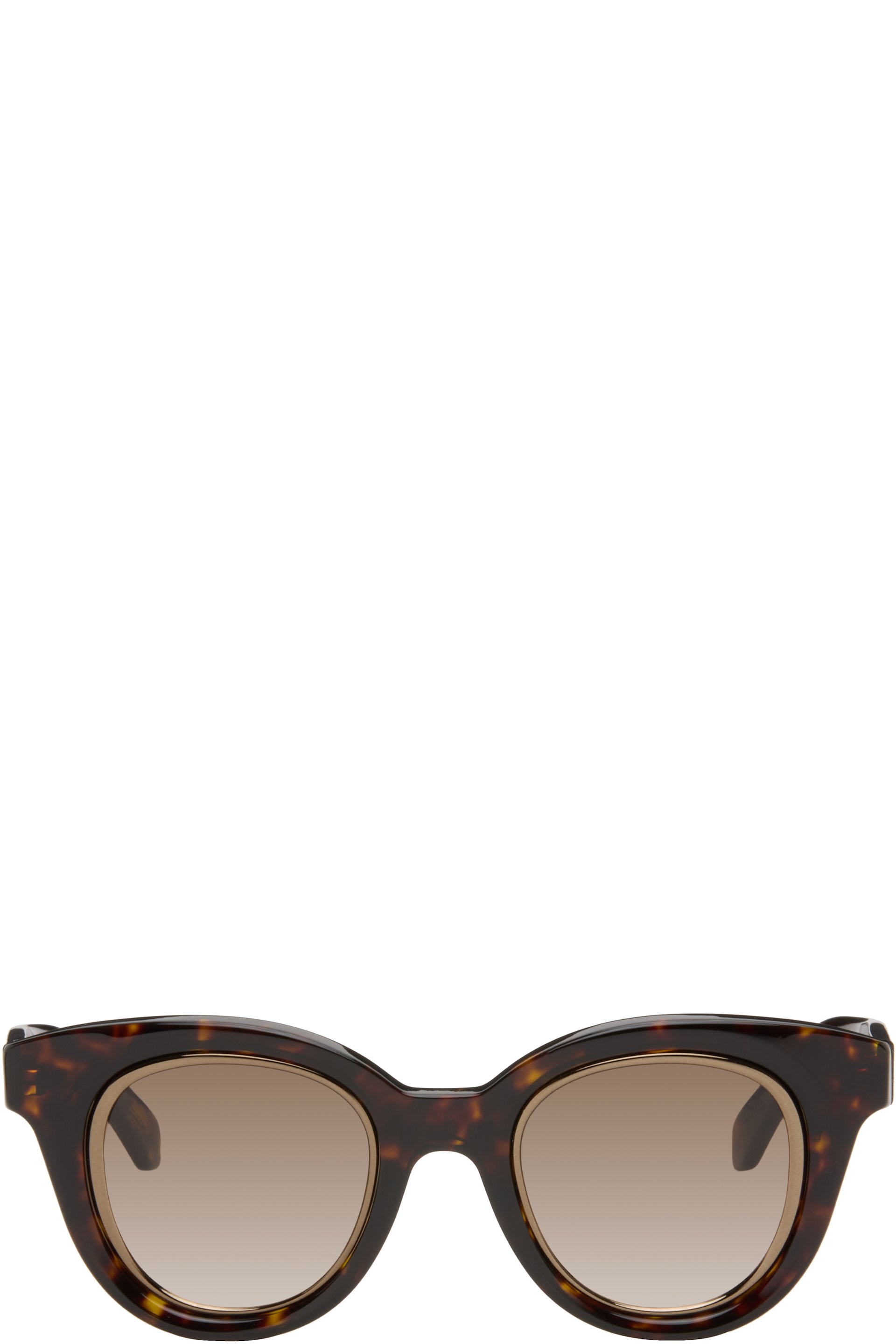 LOEWE - Brown Mini Anagram Butterfly Sunglasses