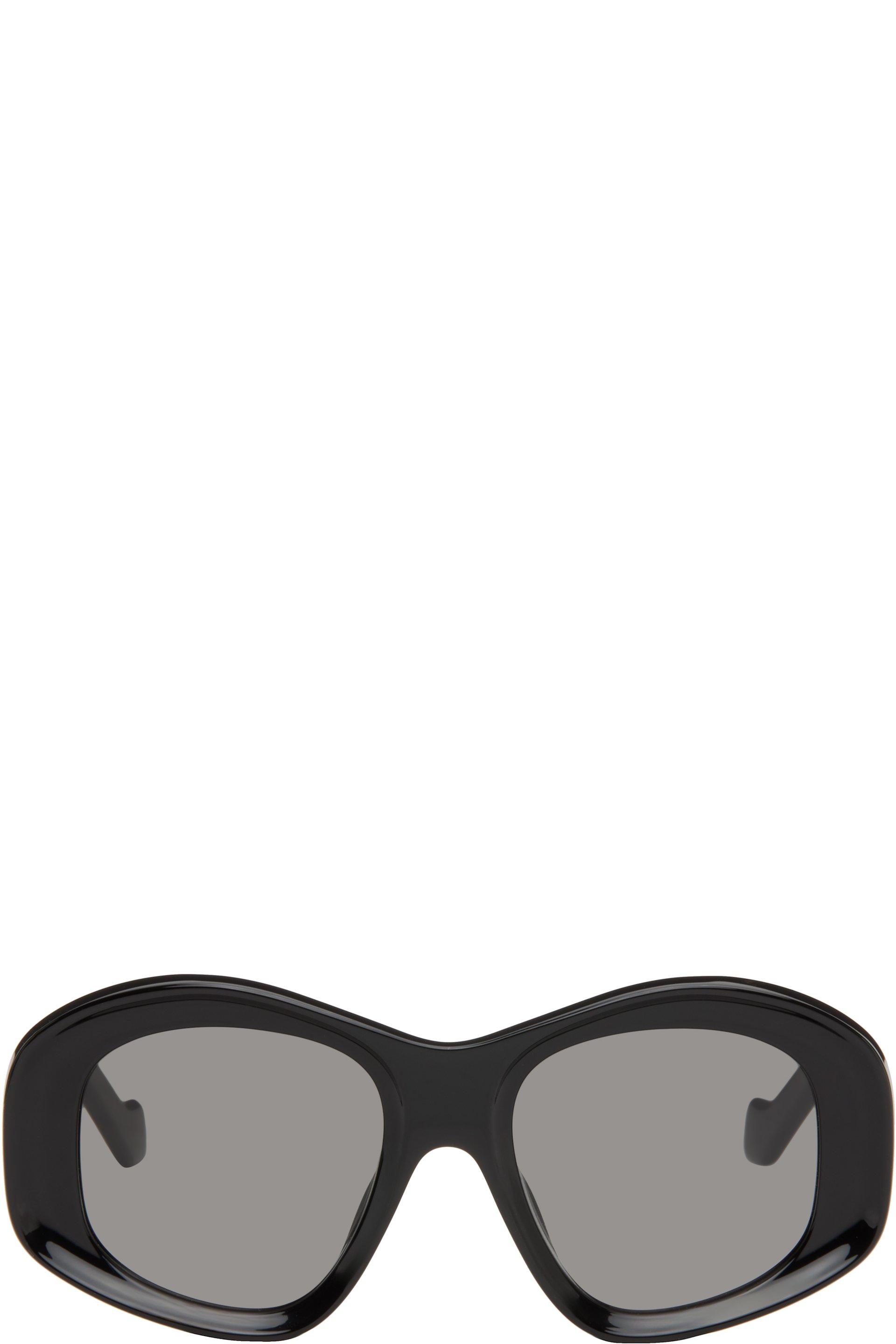 LOEWE - Black Beveled Pentagon Sunglasses