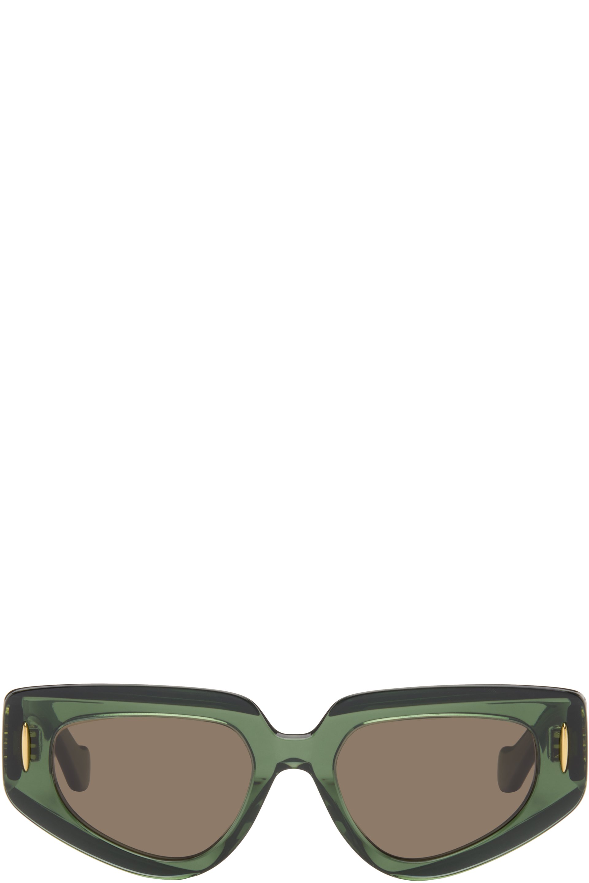 LOEWE - Green Anagram Sunglasses