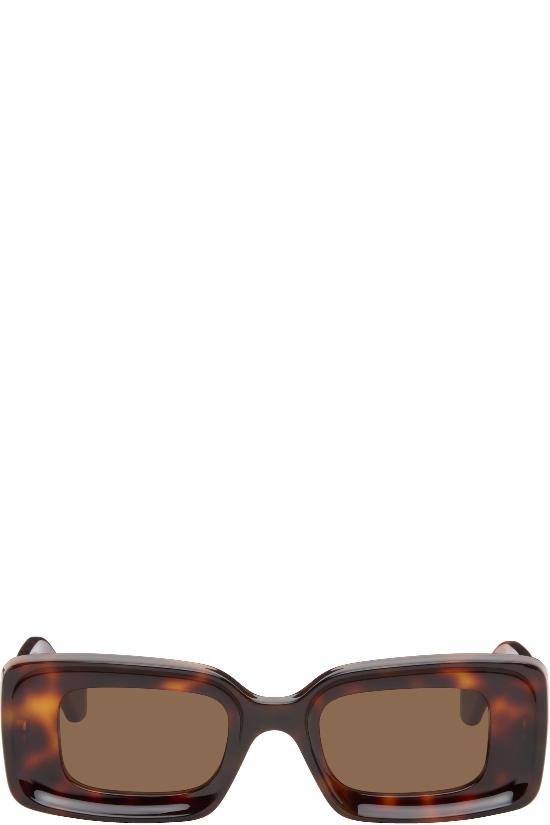 LOEWE - Brown Rectangular Sunglasses