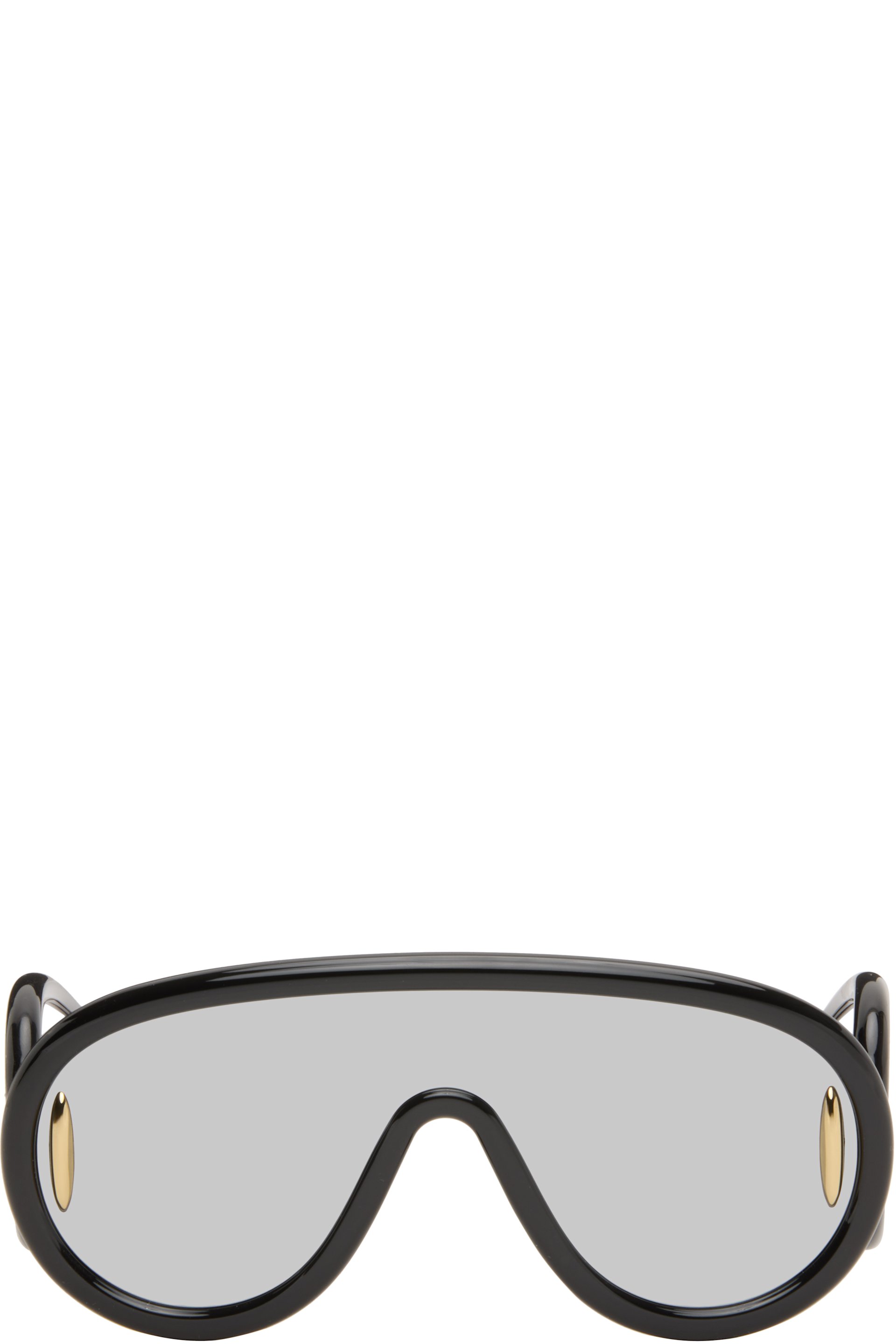 LOEWE - Black Wave Mask Sunglasses