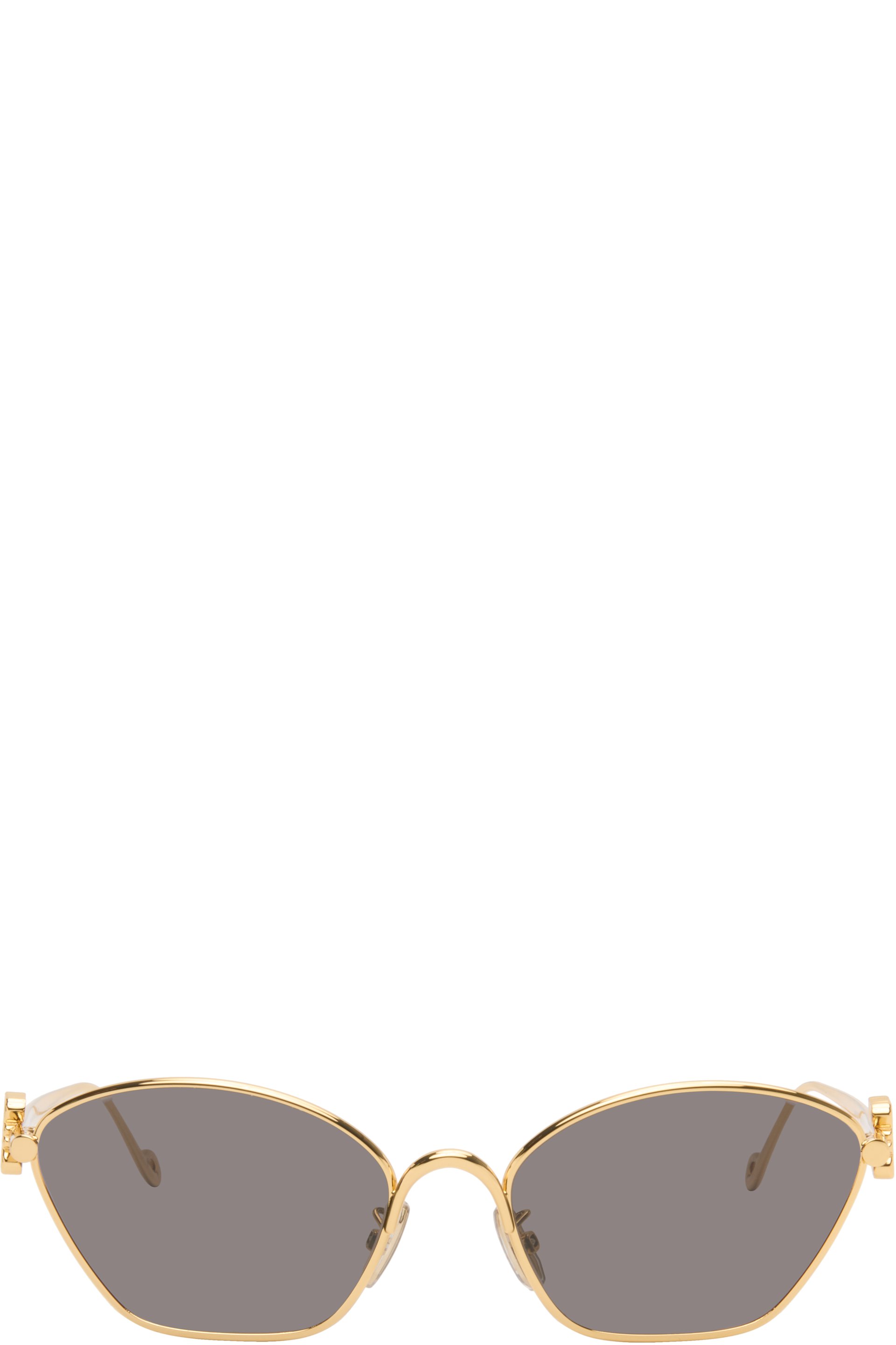 LOEWE - Gold Anagram Hexagonal Sunglasses