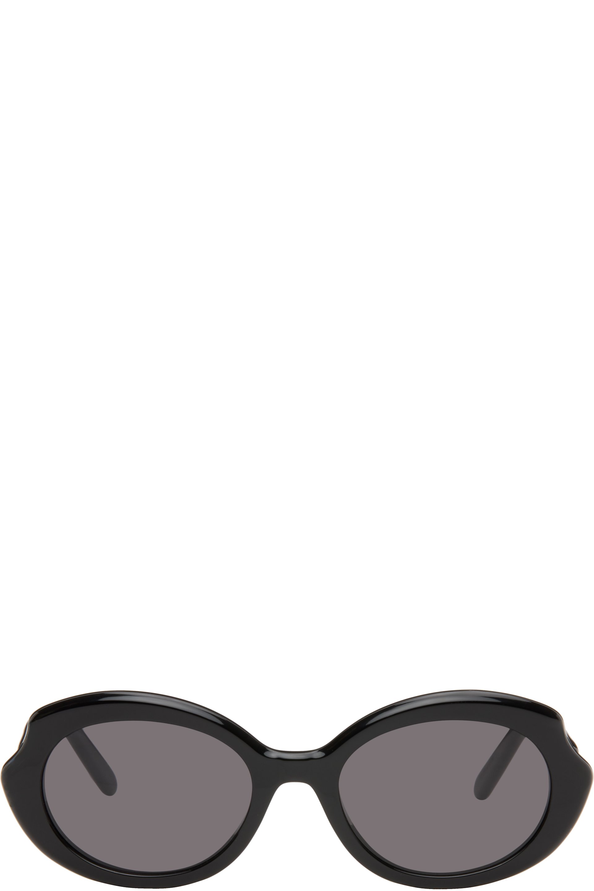 LOEWE - Black Mini Oval Slim Sunglasses