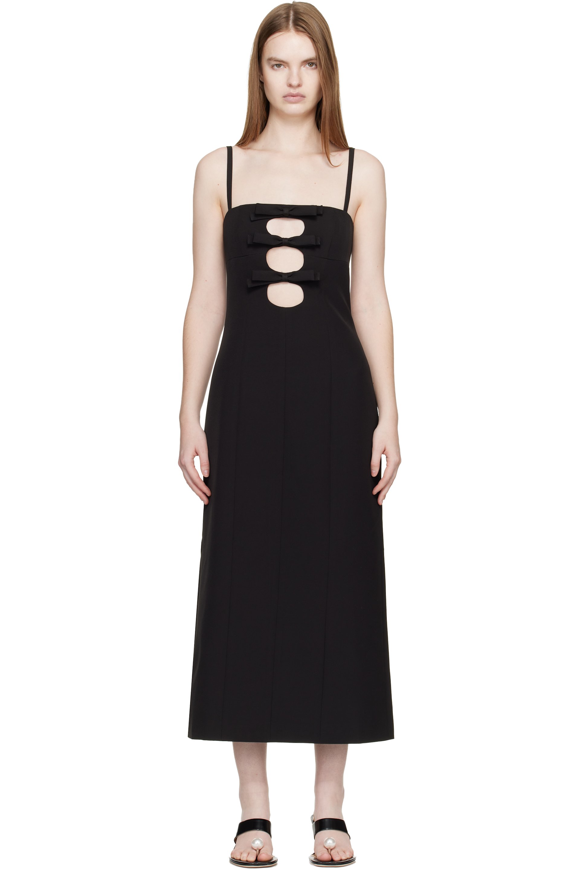Sandy Liang - Robe midi Sen noire