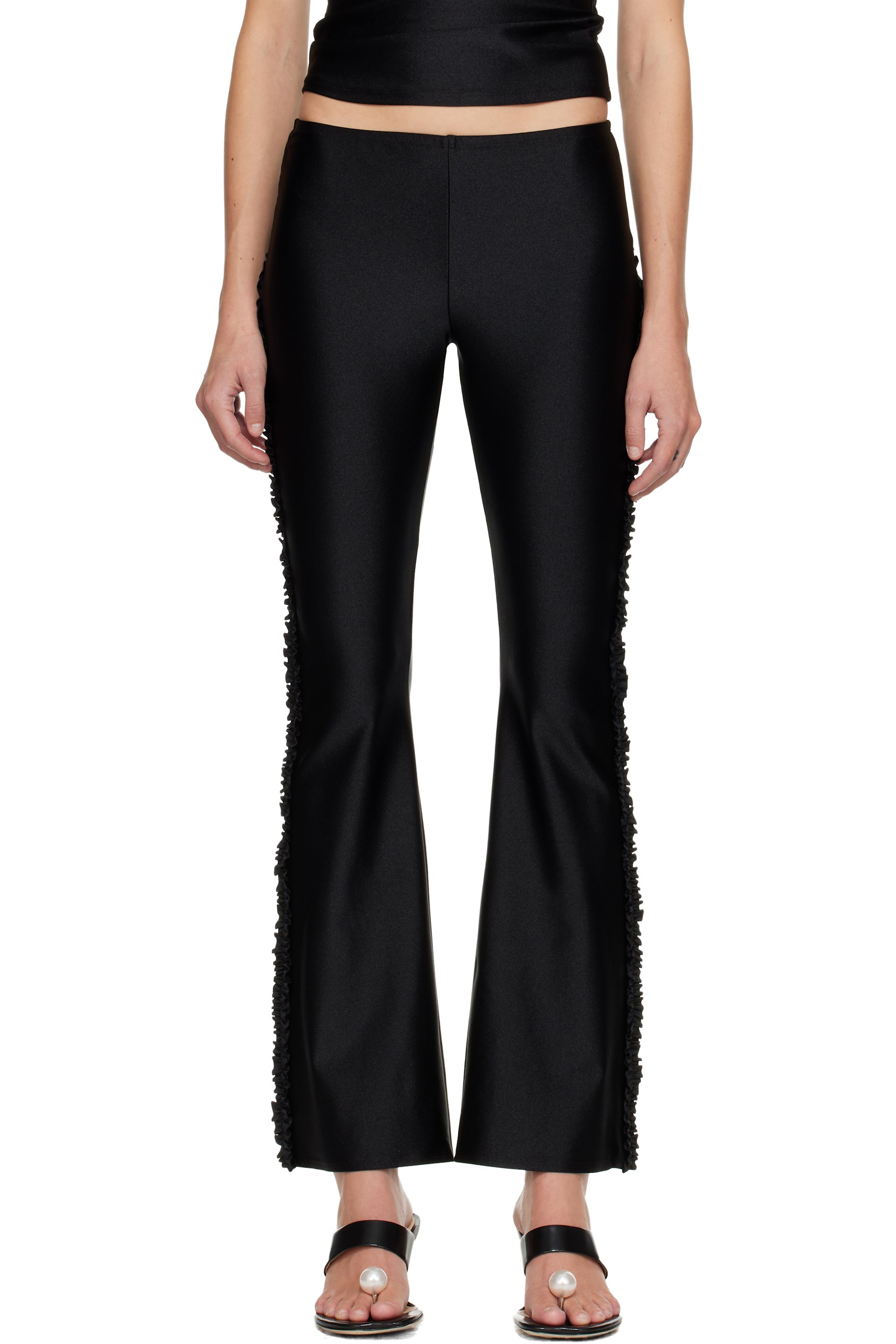 Sandy Liang - Pantalon de détente Abbey noir
