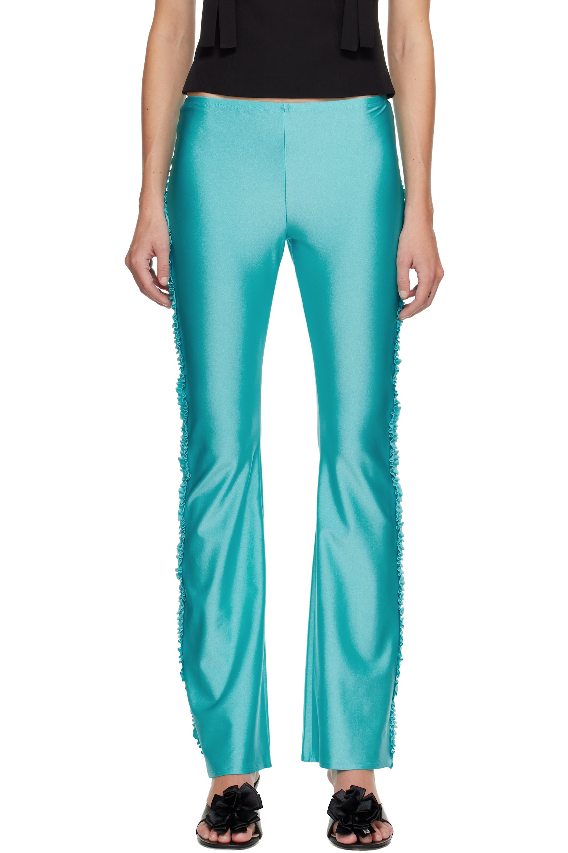 Sandy Liang - Pantalon de détente Abbey bleu