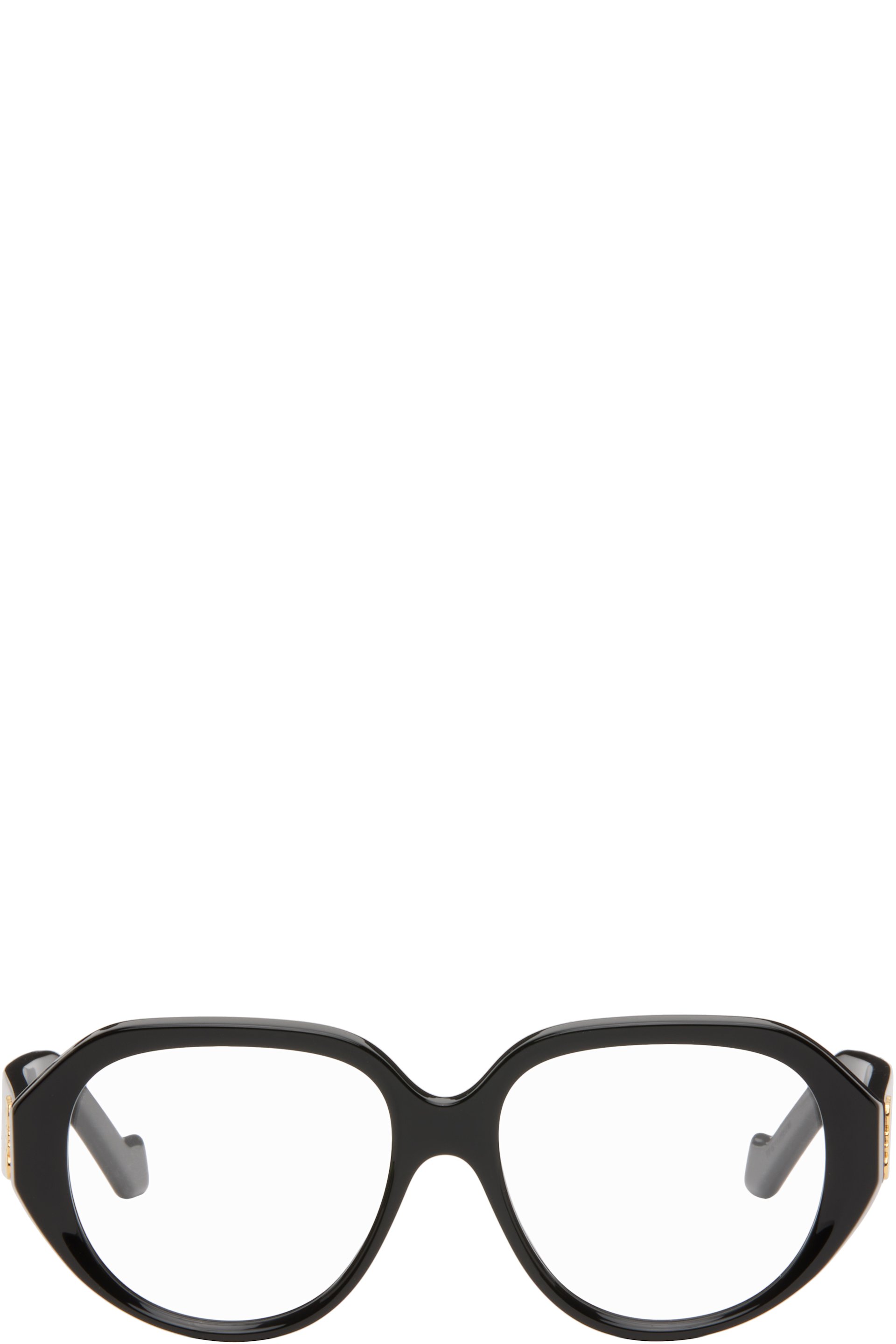 LOEWE: Black Anagram Glasses | SSENSE