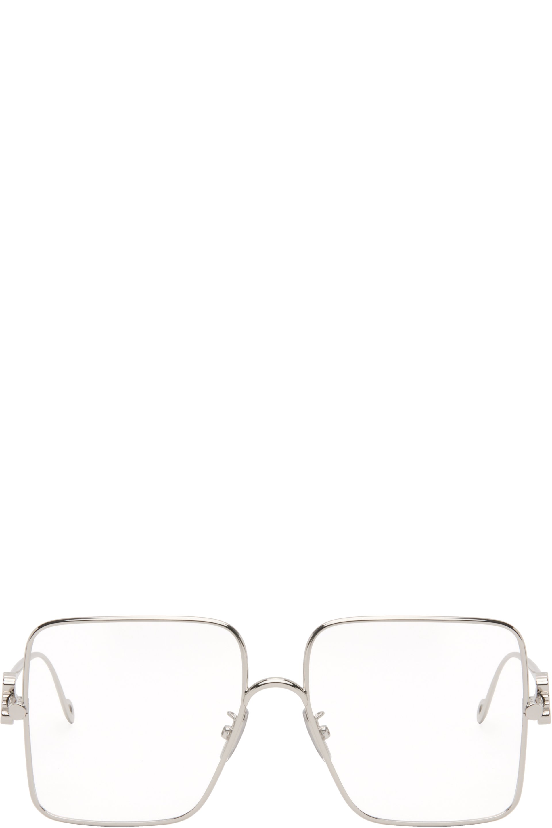 LOEWE - Silver Square Glasses.