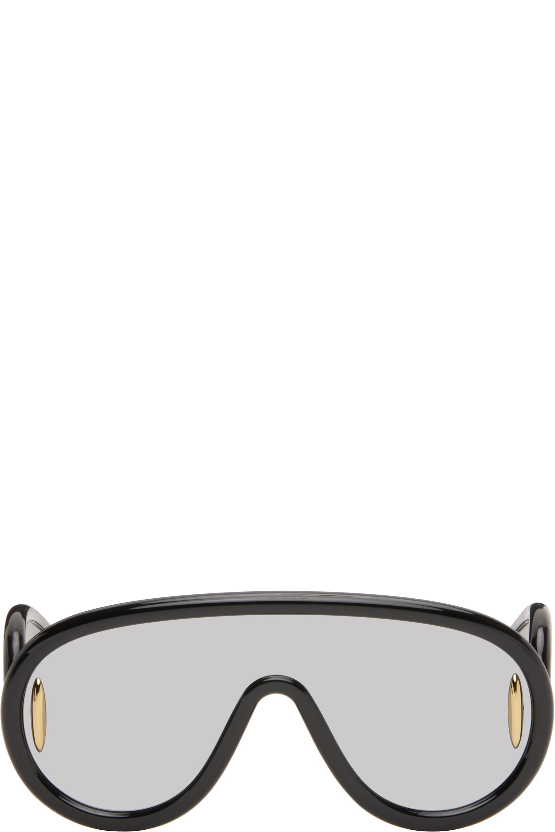 LOEWE - Black Wave Mask Sunglasses