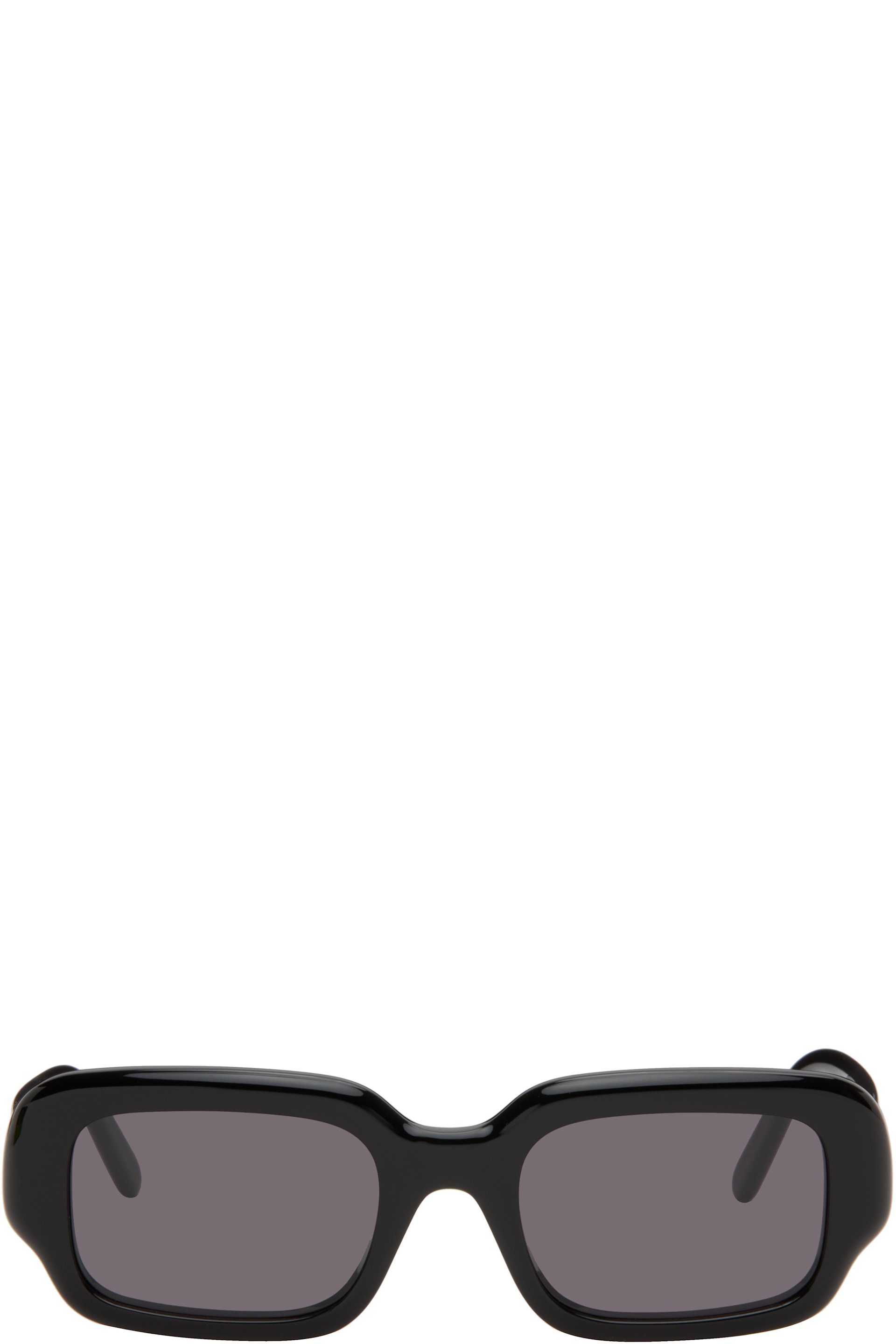 LOEWE - Black Rectangular Slim Sunglasses