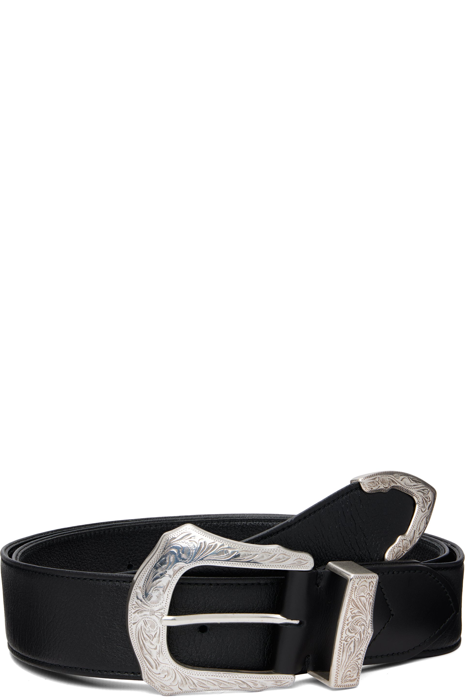 Toga Virilis: Black Buckle Wide Belt | SSENSE