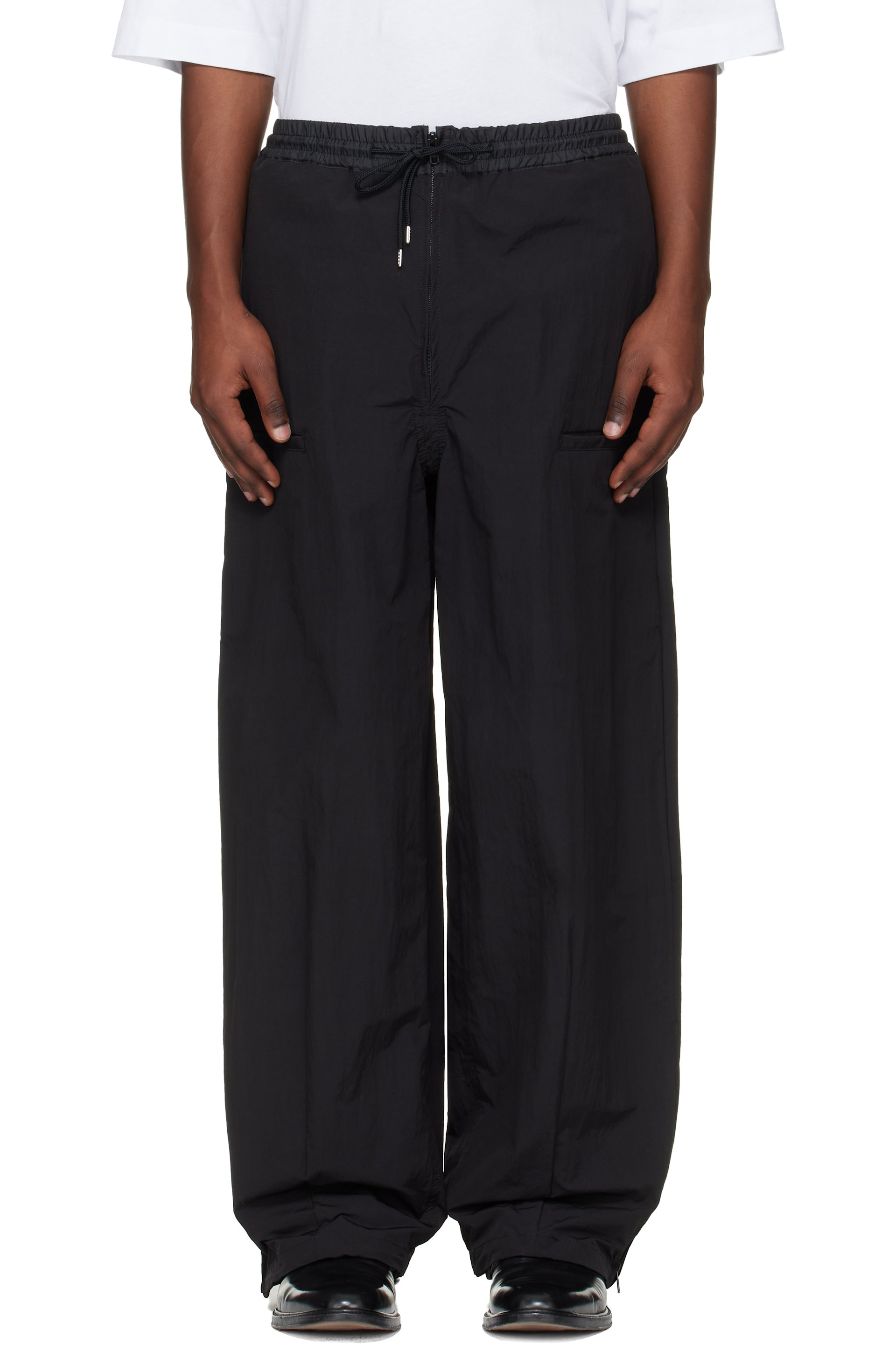Toga Virilis - Black Ripstop Trousers