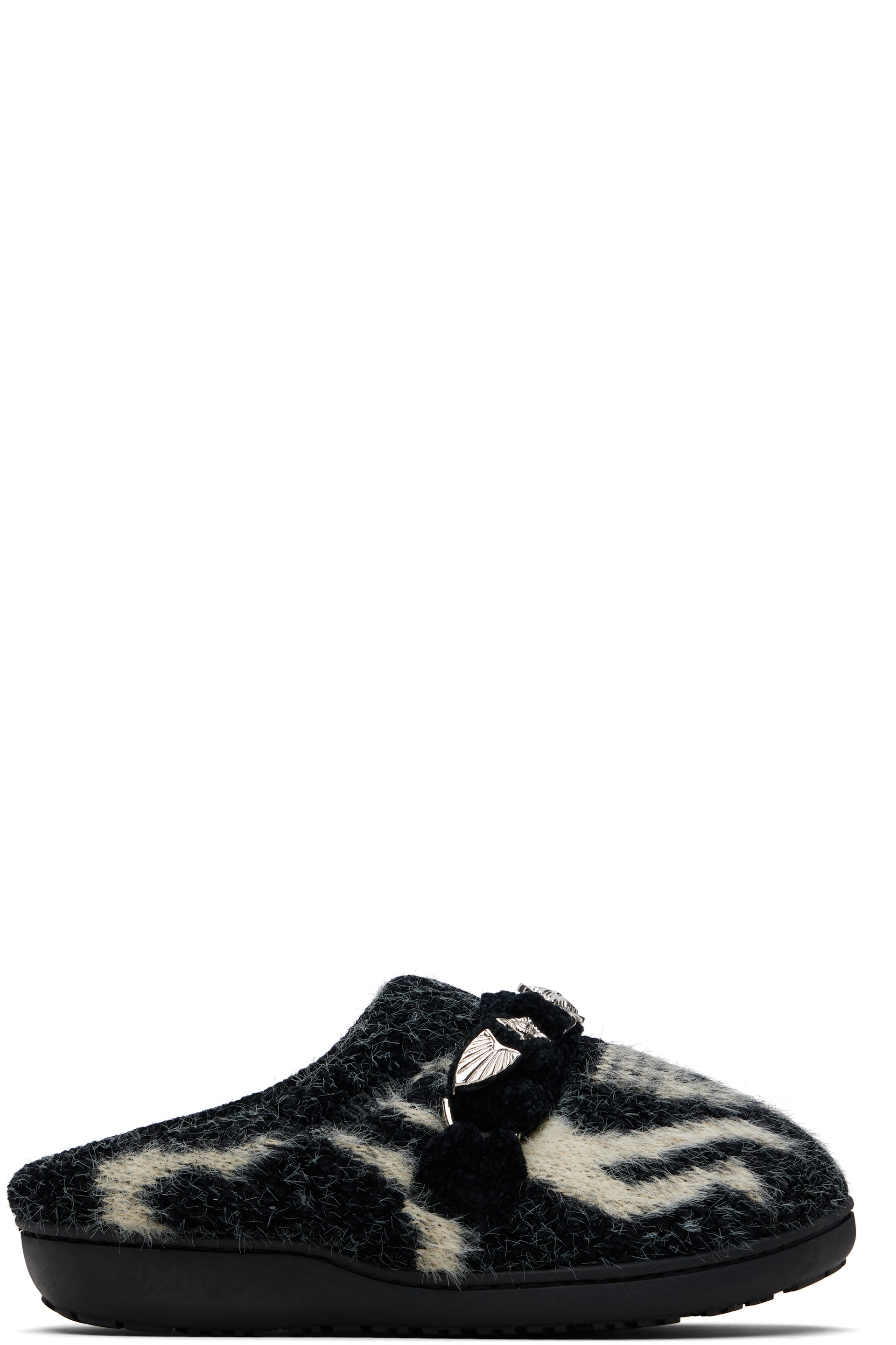 Toga Virilis - Black SUBU Edition Knit Slipper Loafers