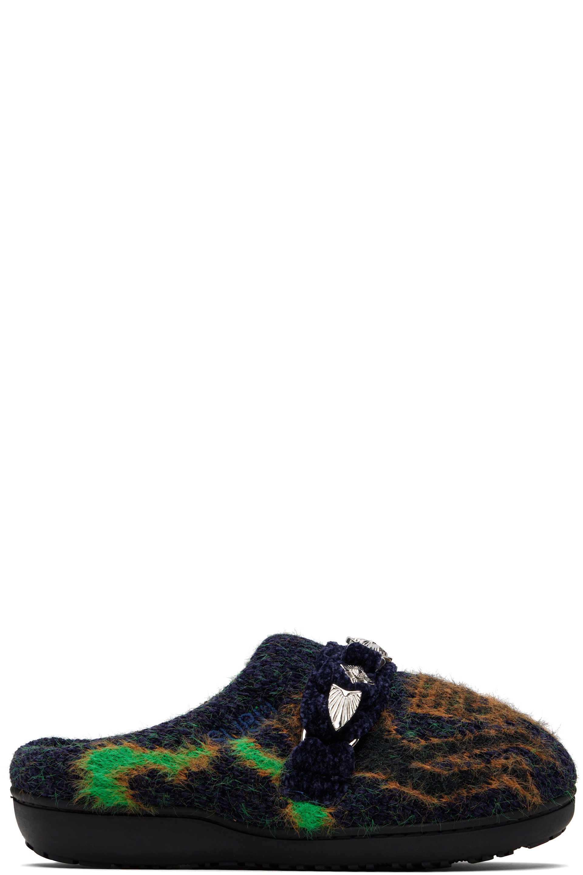 Toga Virilis - Navy SUBU Edition Knit Slipper Loafers