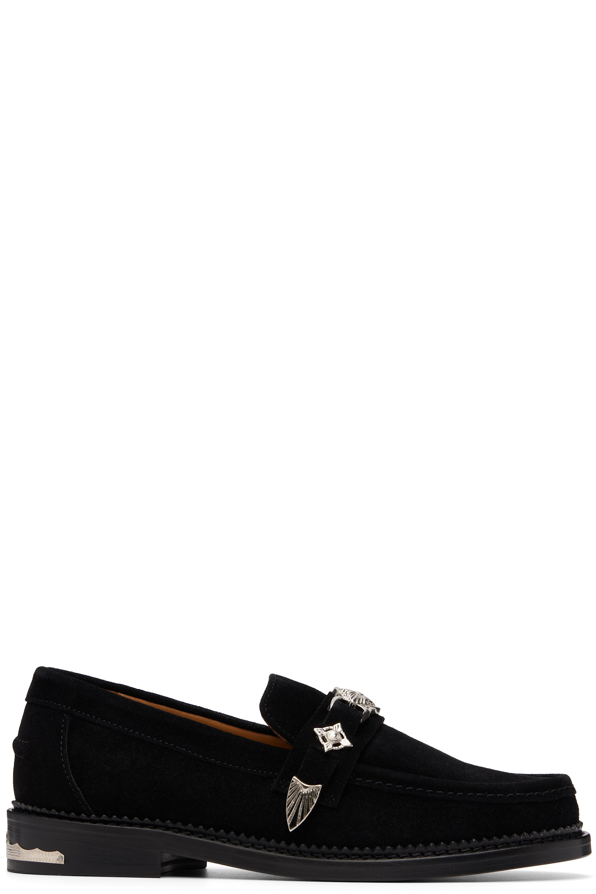 TOGA VIRILIS ブラックローファー Toga Virilis: SSENSE Exclusive Black Metal Loafers | SSENSE