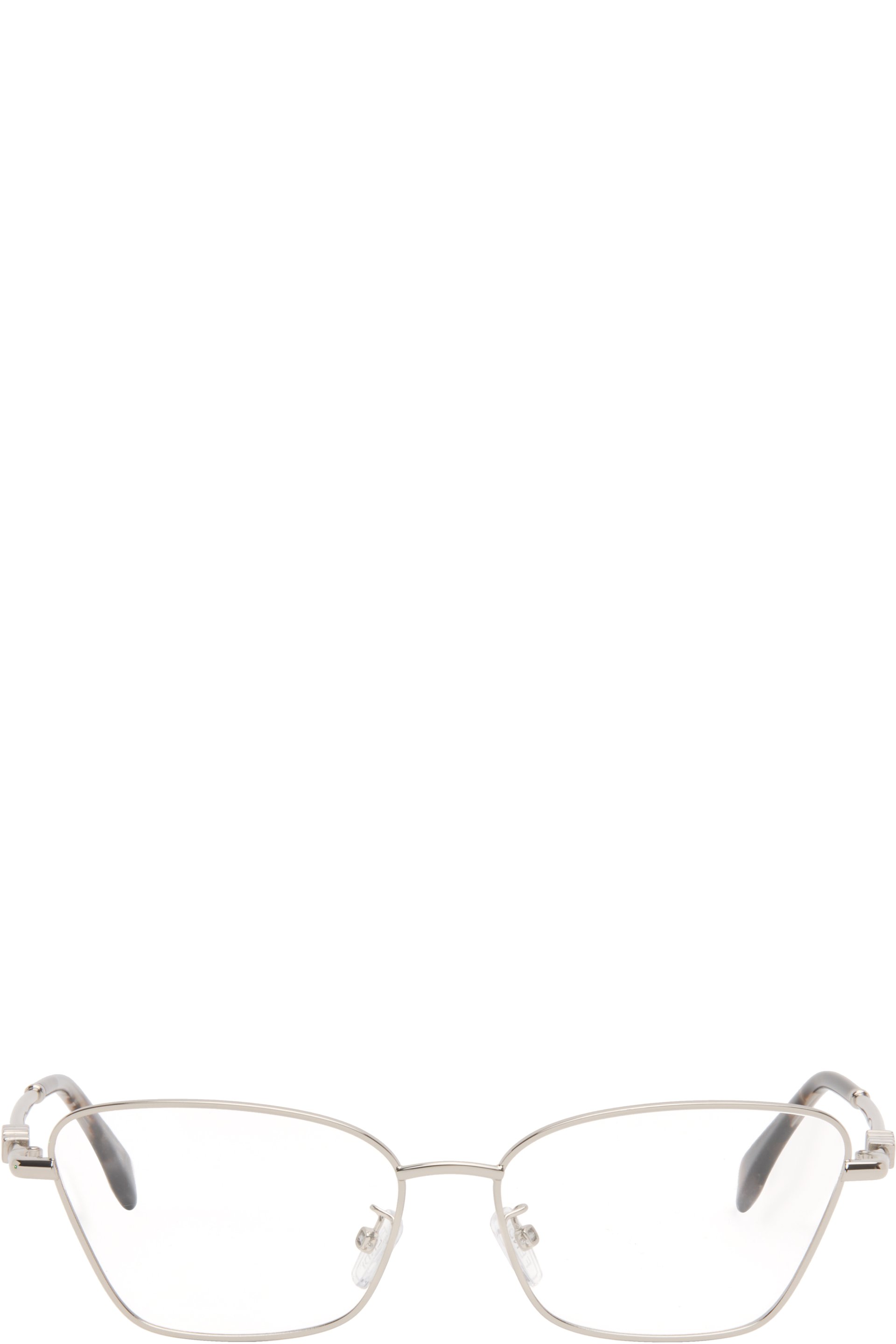 Fendi - Lunettes argentées à logos Fendigraphy