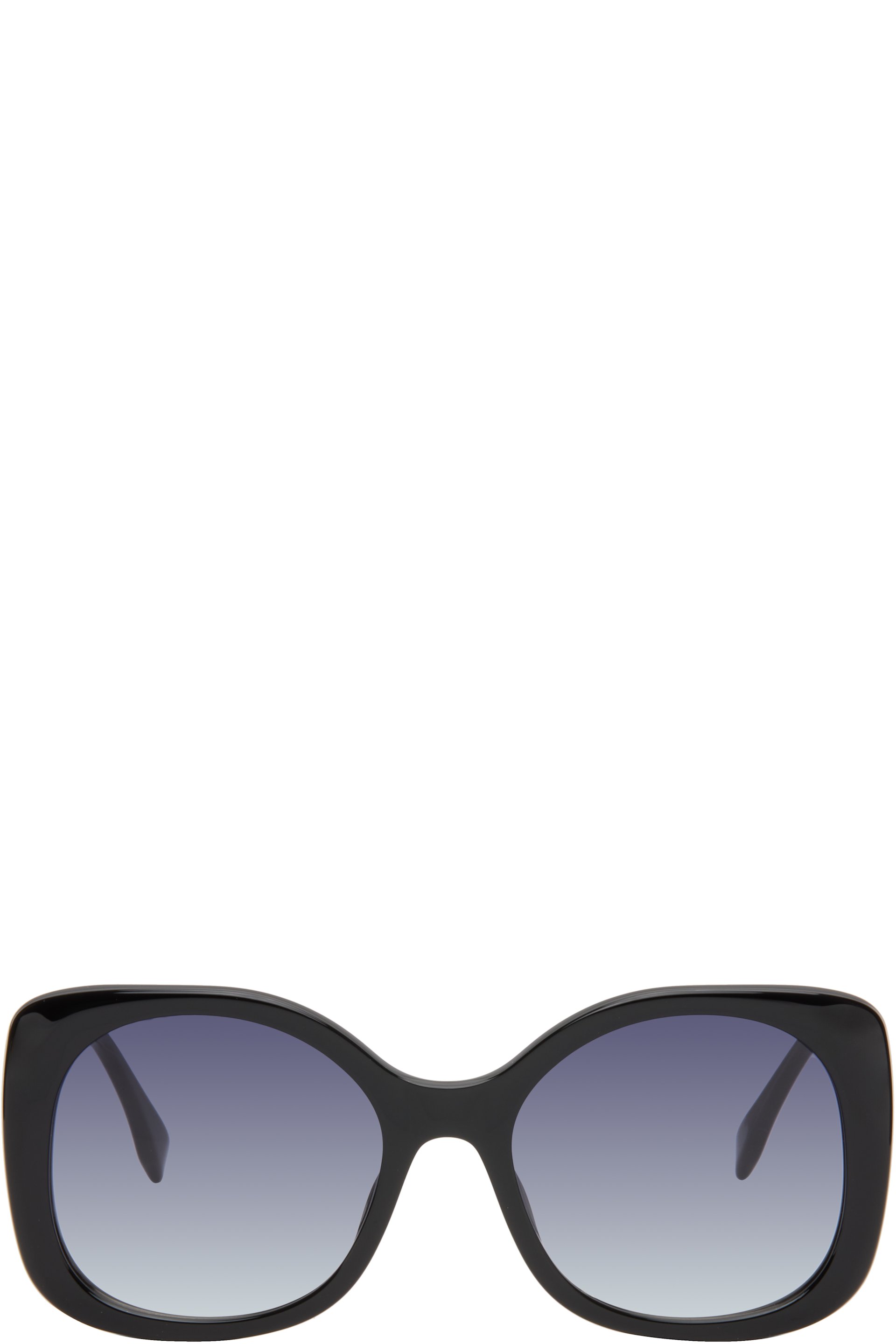 Fendi - Lunettes de soleil noires à logo Fendigraphy