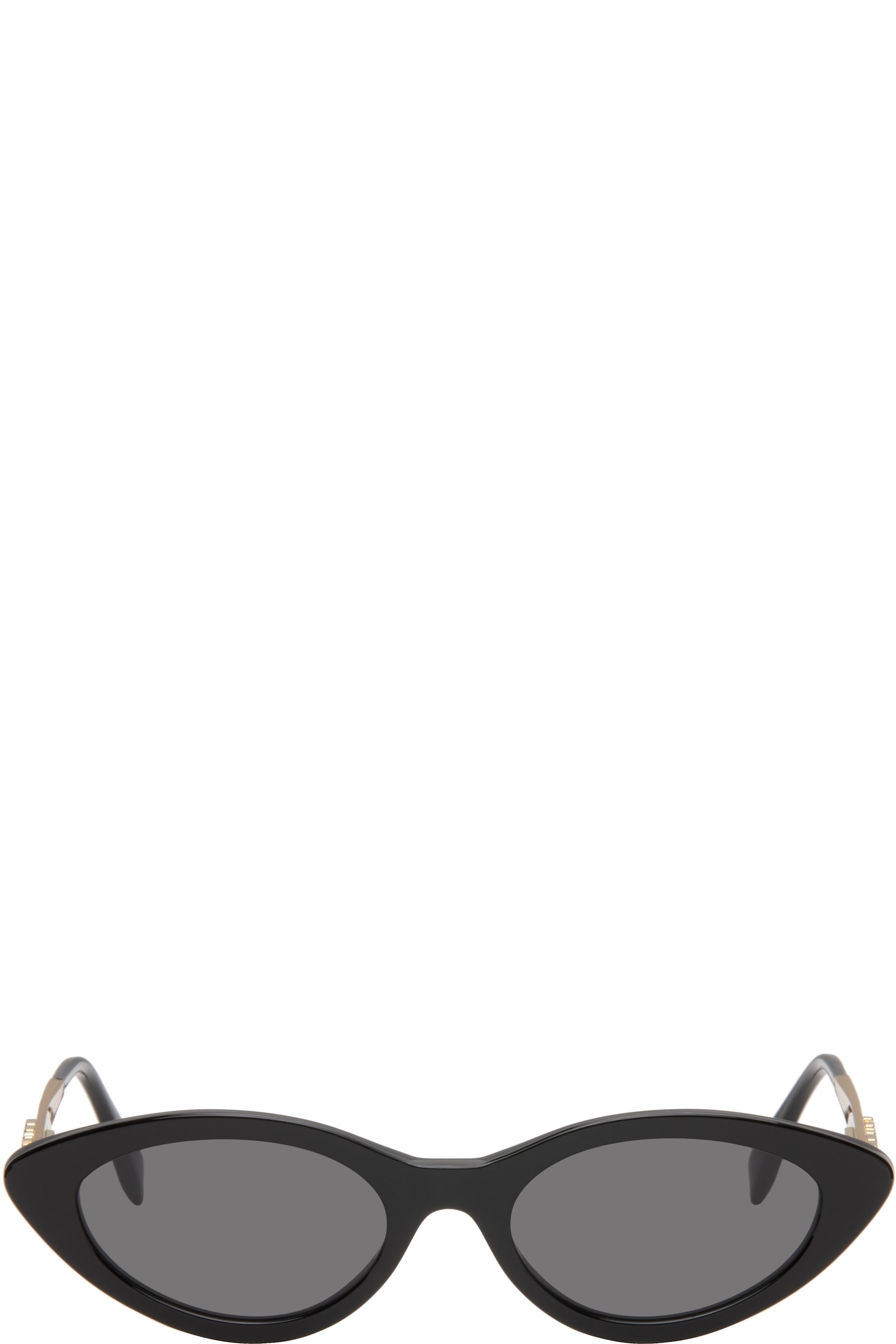Fendi - Lunettes de soleil noires à logo Fendigraphy