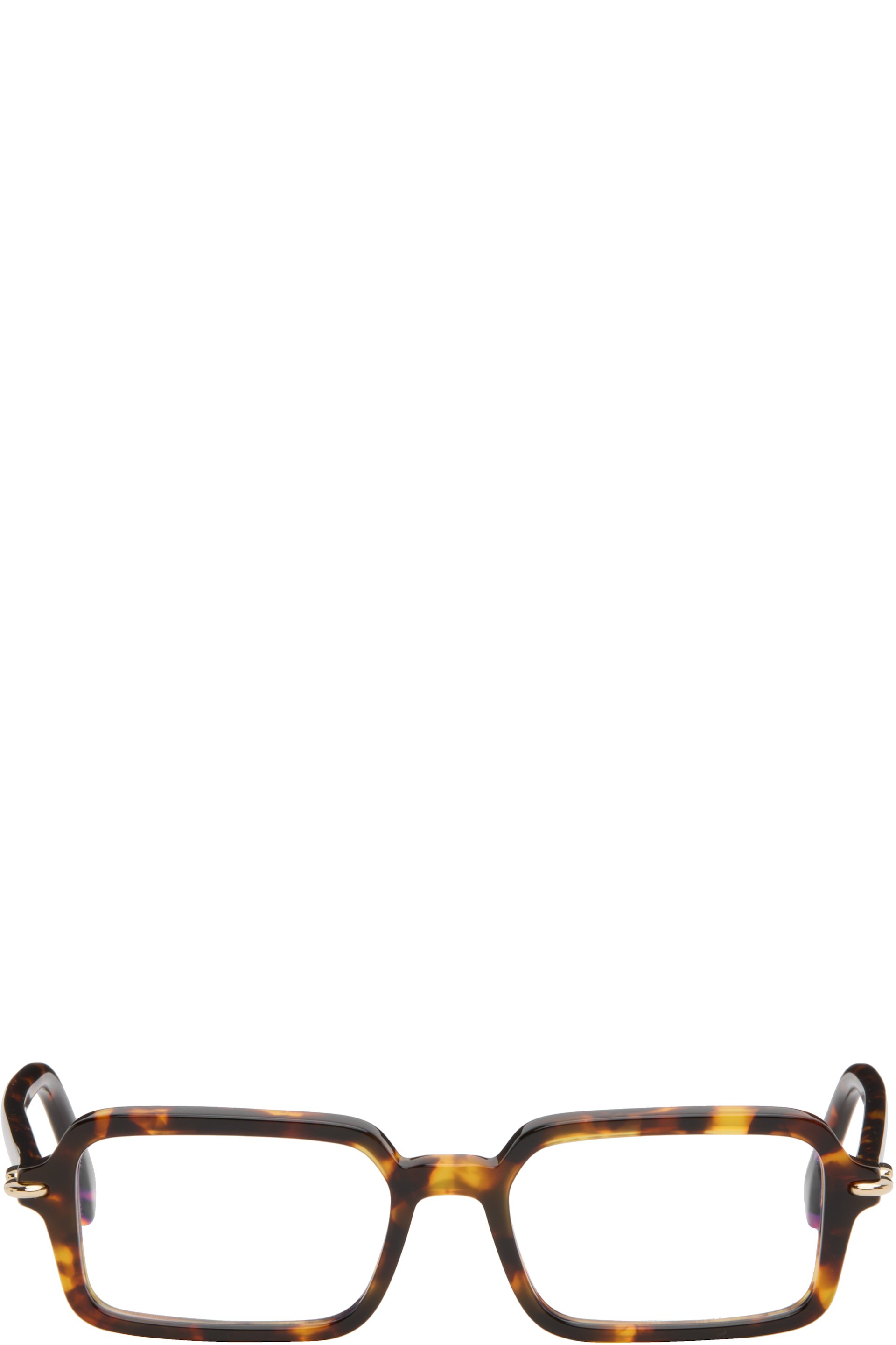 Fendi - Lunettes Selleria brunes à logos et à verres anti-lumière bleue