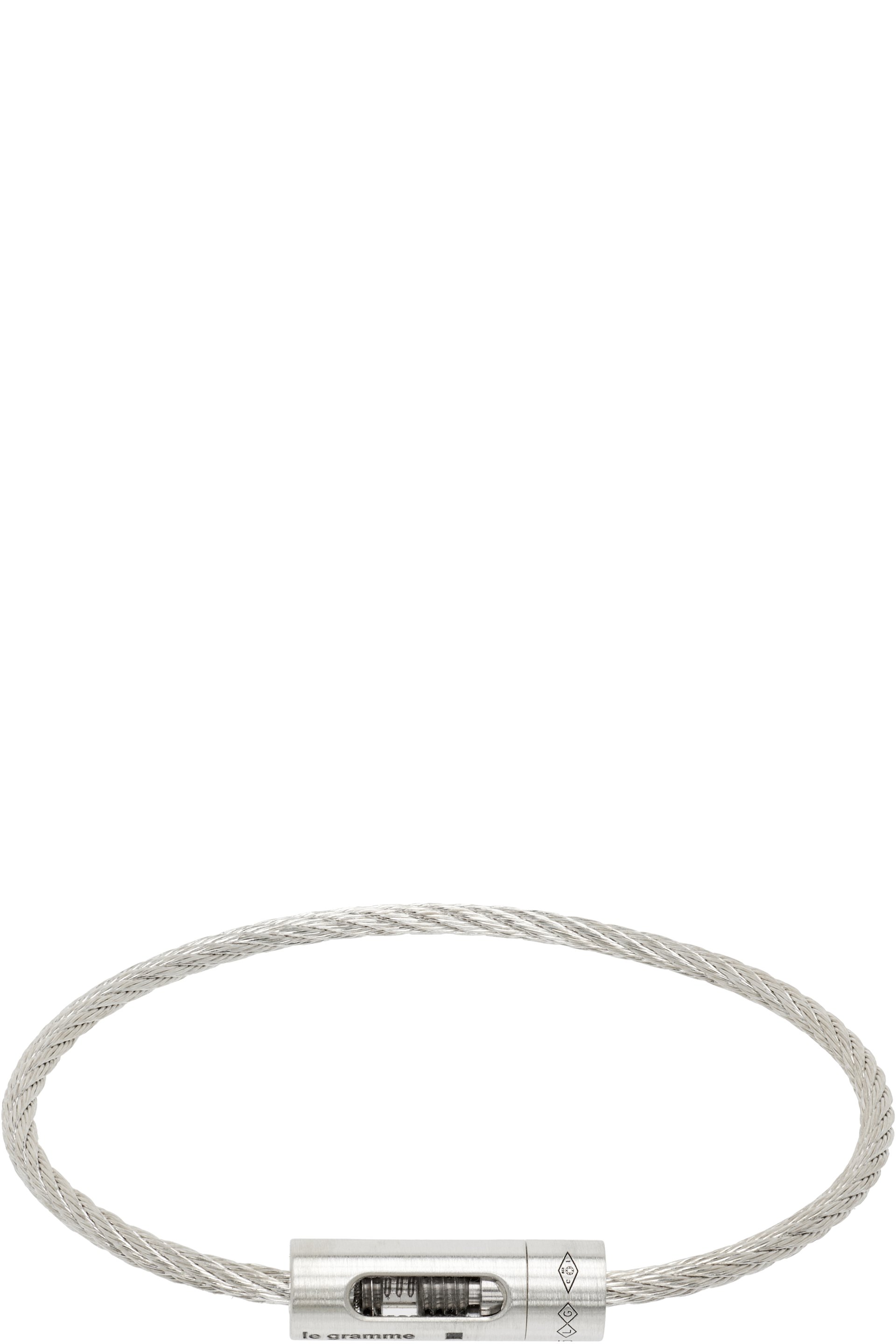 Le Gramme - Perforated Cable 'le 8g' Bracelet