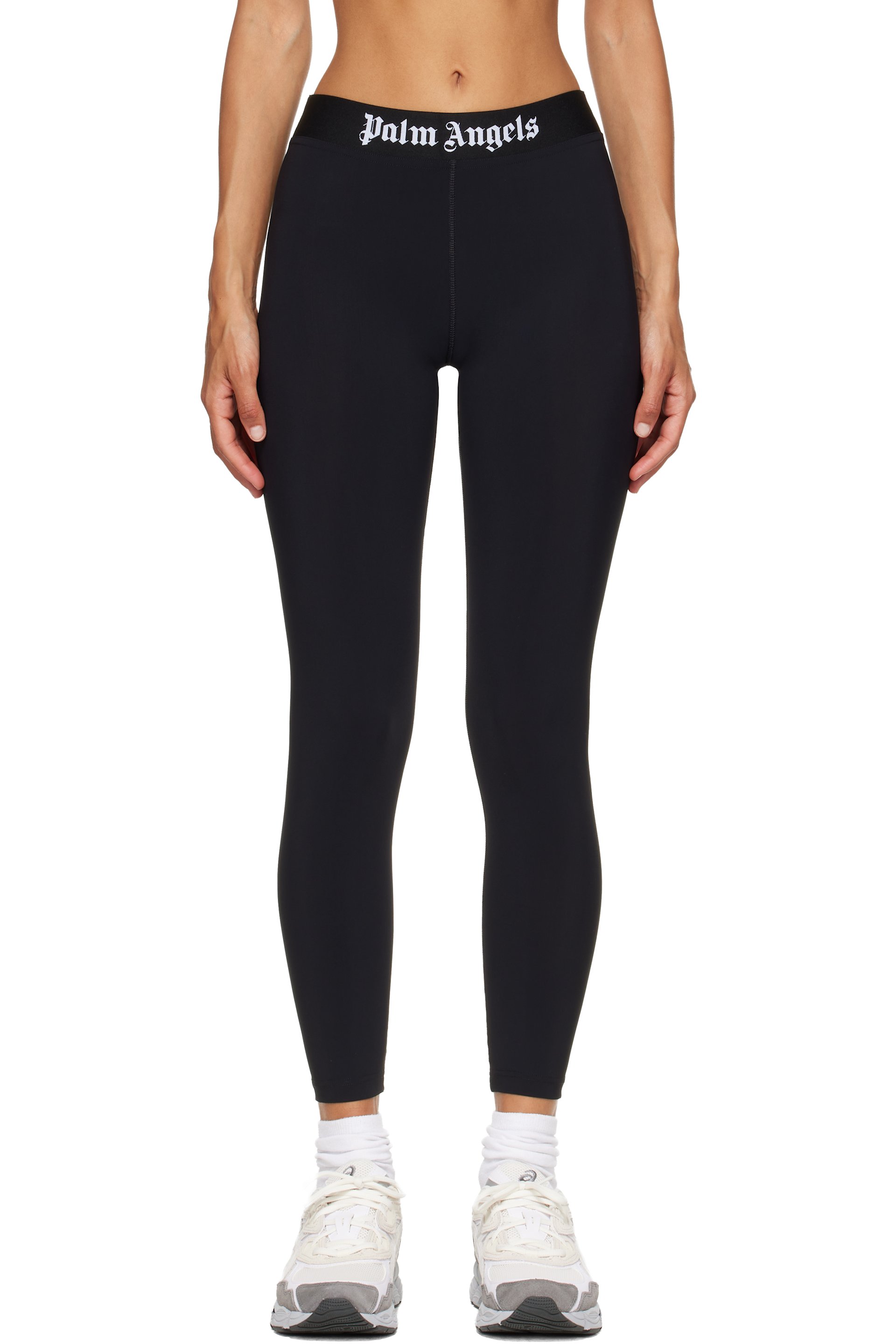 Palm Angels - Black Classic Logo Sport Leggings