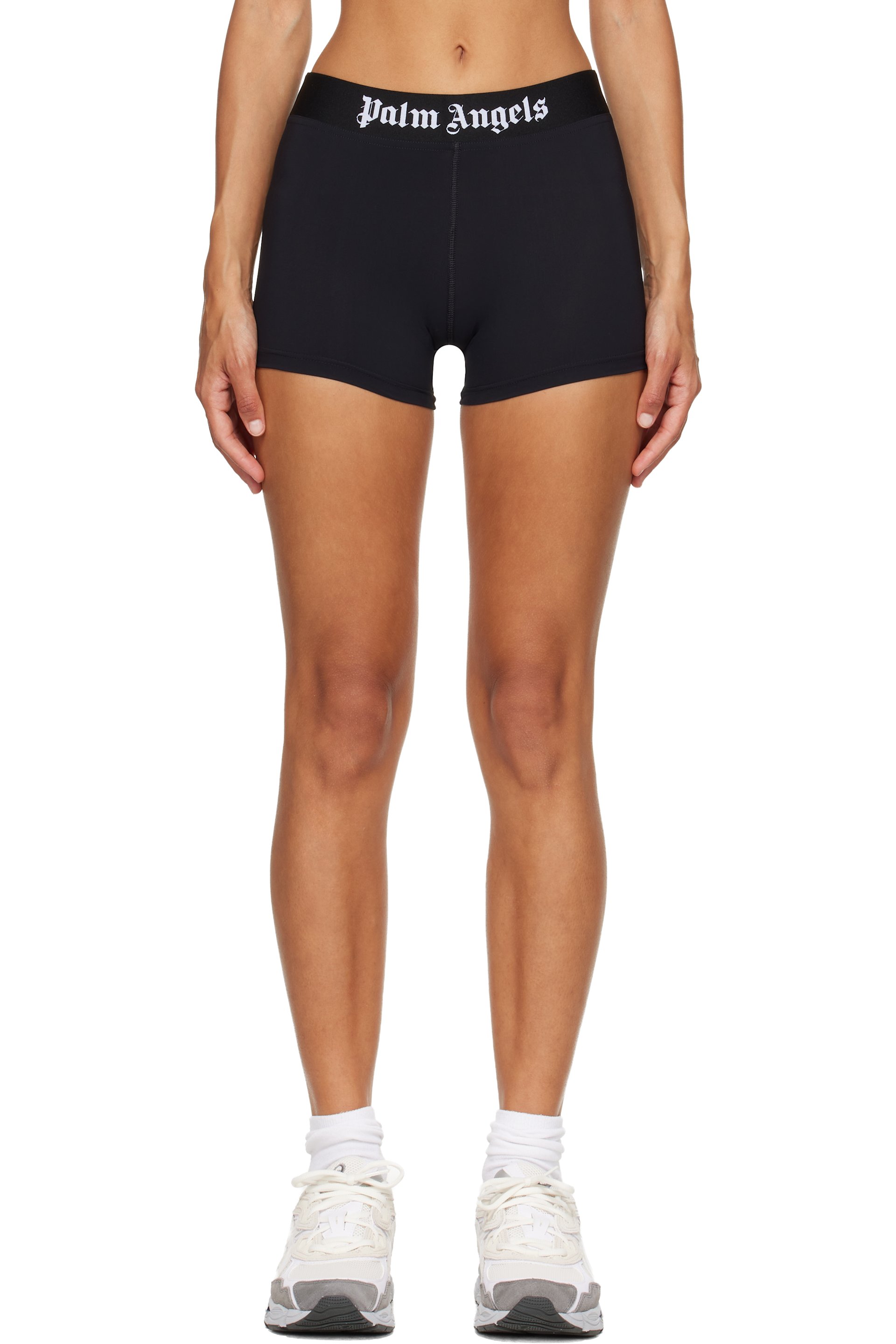 Palm Angels - Black Classic Logo Sport Shorts