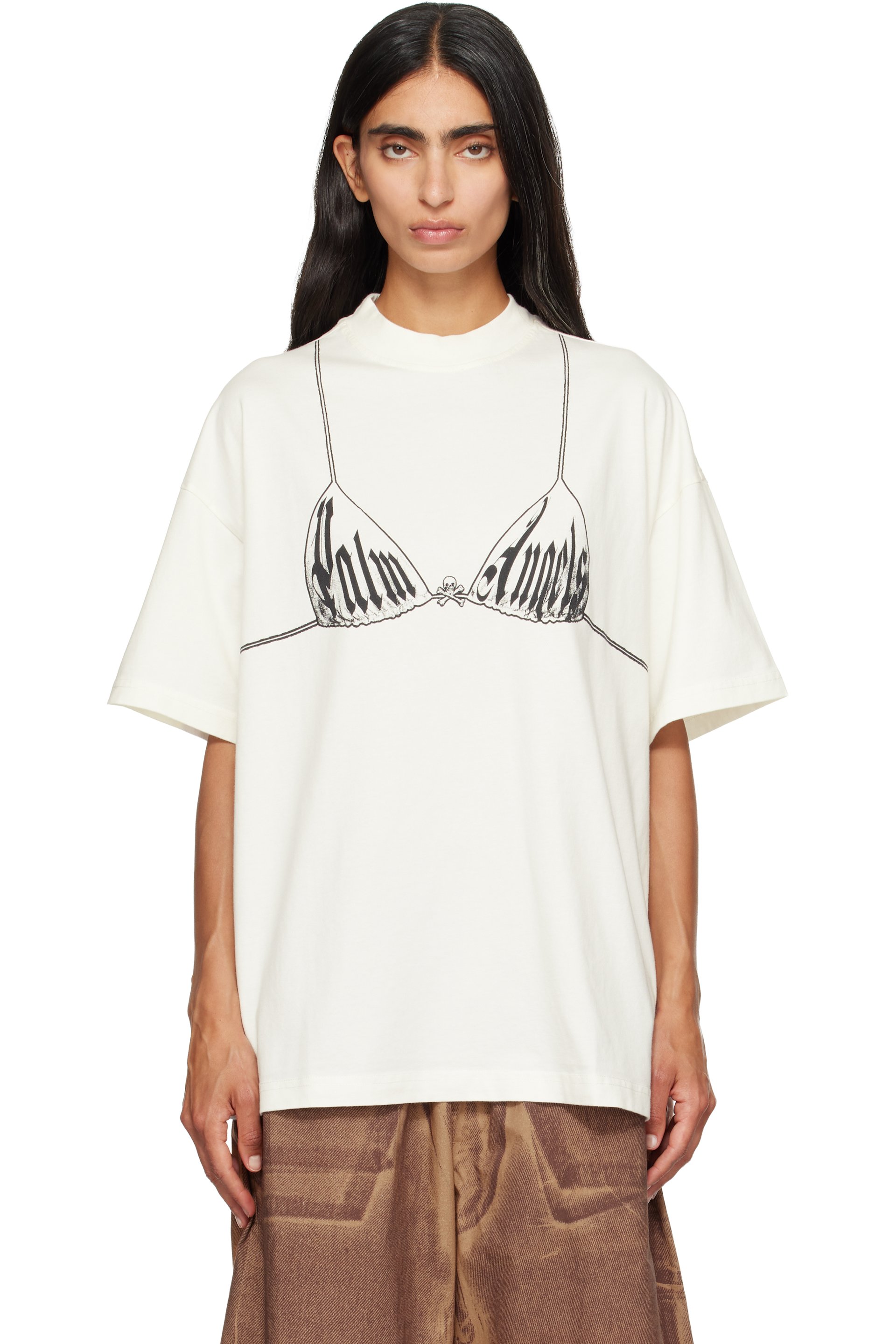 Palm Angels - Off-White Bra Loose T-shirt