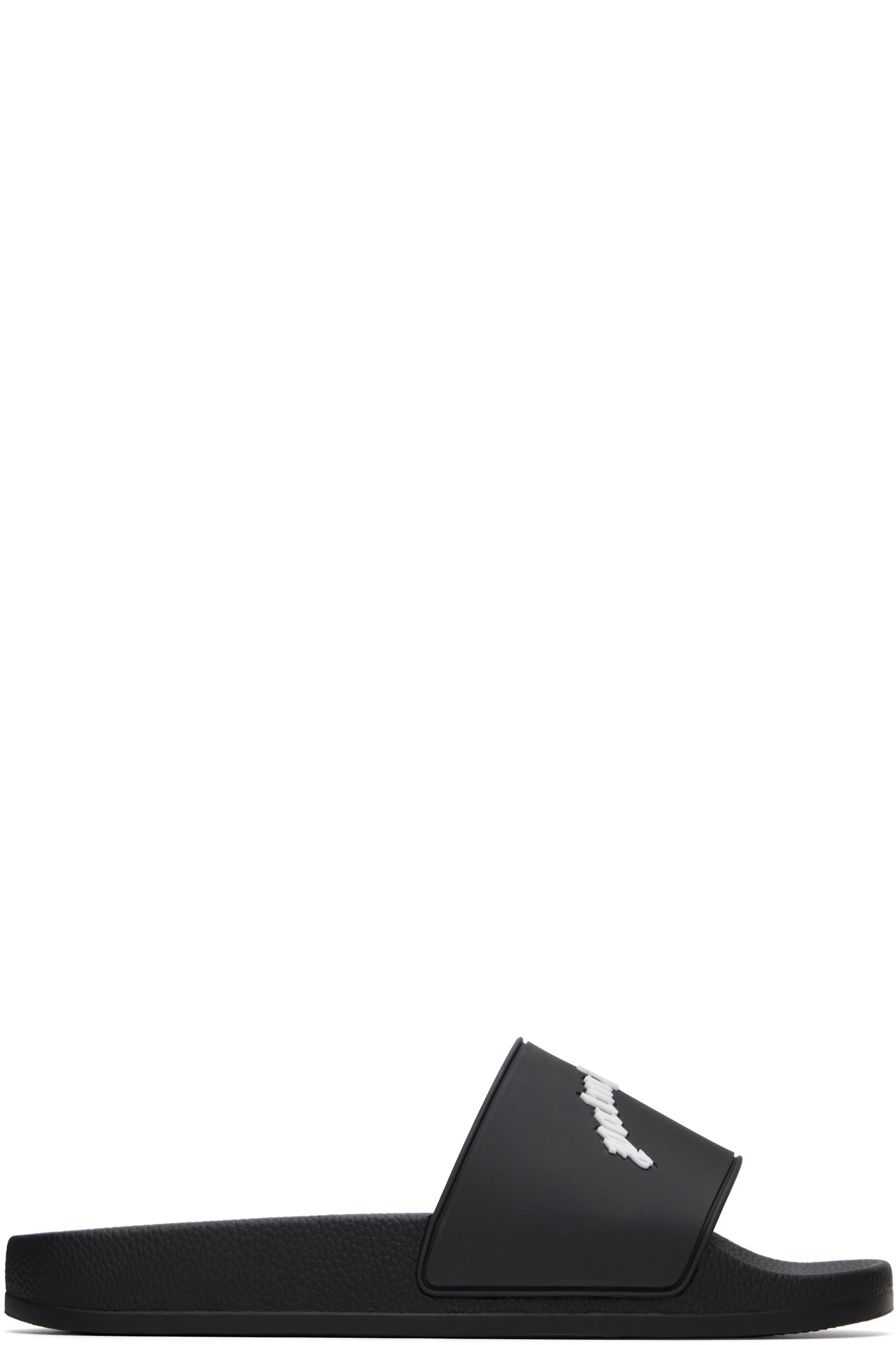 Palm Angels - Black Curved Logo Slides
